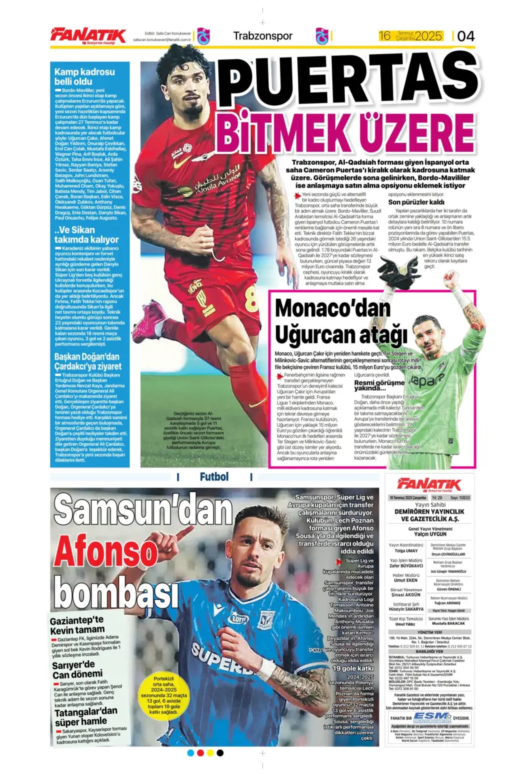 Sporda günün manşetleri: Osimhen'de pay rötarı: Aslan kalede gözünün Ederson'a dikti