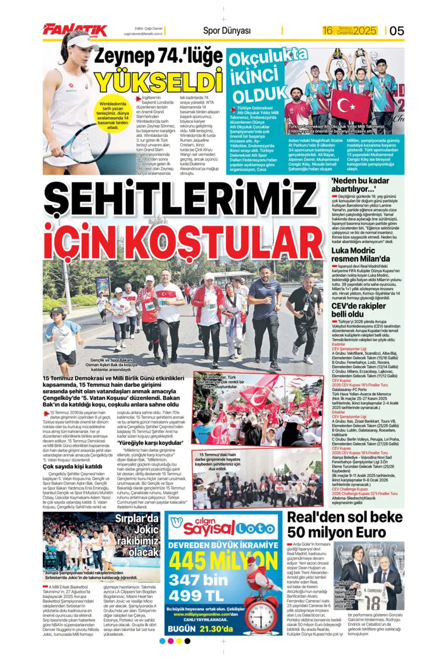 Sporda günün manşetleri: Osimhen'de pay rötarı: Aslan kalede gözünün Ederson'a dikti