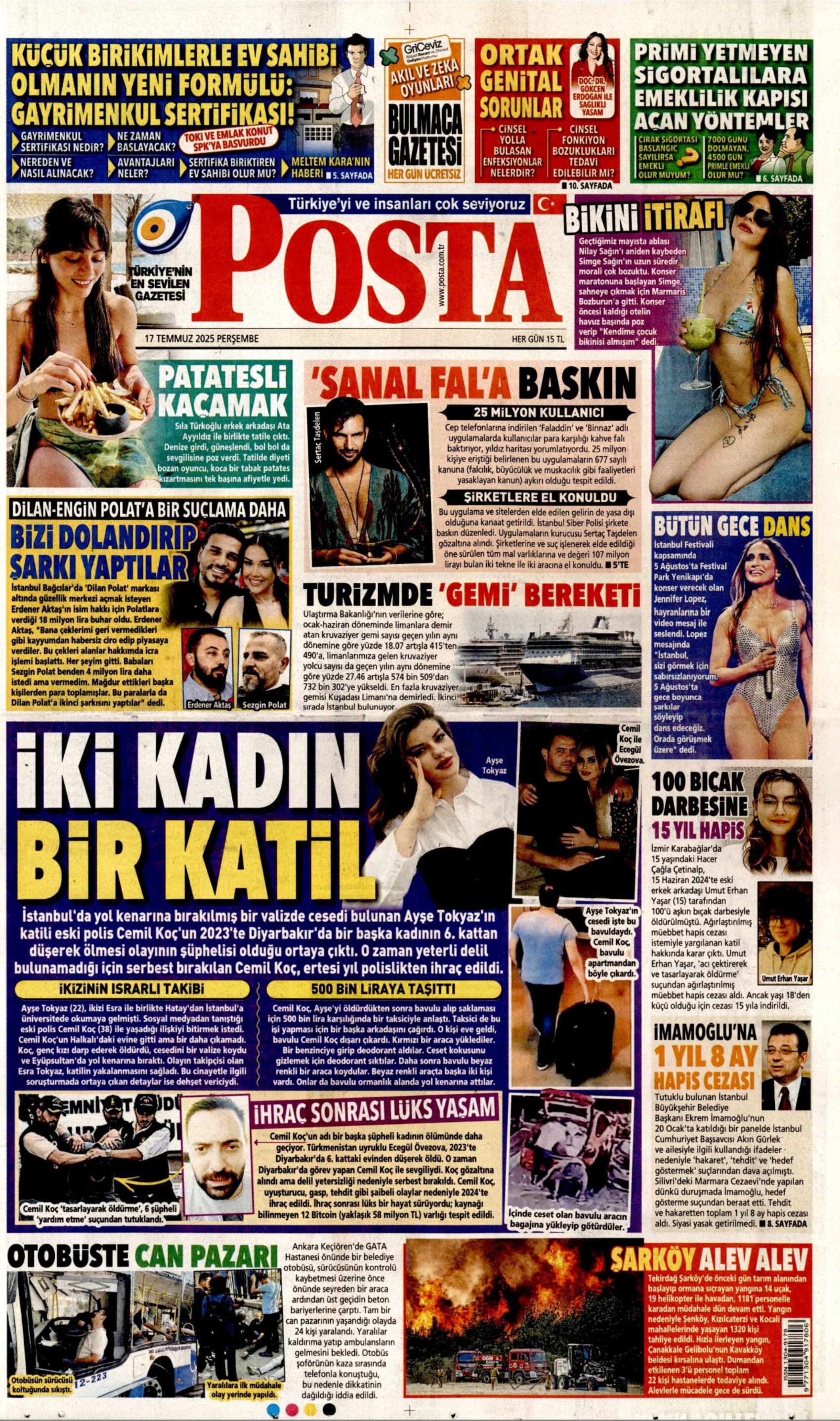 17 Temmuz 2025 gazete manşetleri: Gazeteler, İmamoğlu'nun savunmasını nasıl gördü?