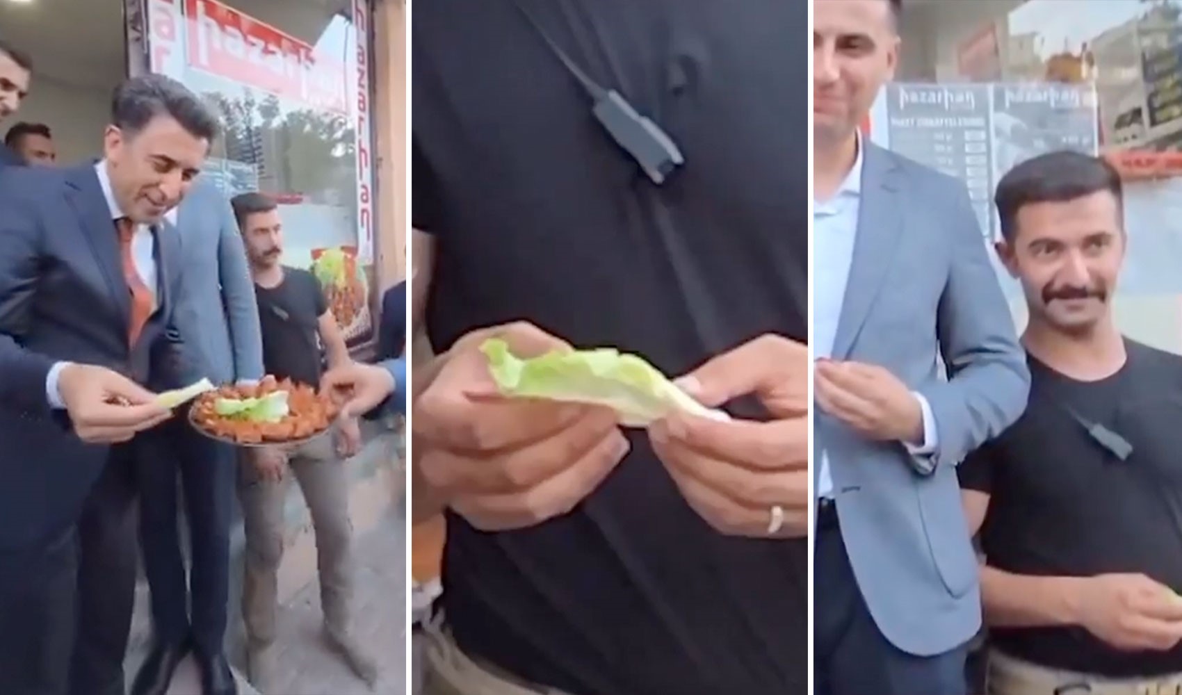 Tunceli Valisi, çiğ köfte yerine boş marul ikram etti: Korumasının ifadesi gündem oldu