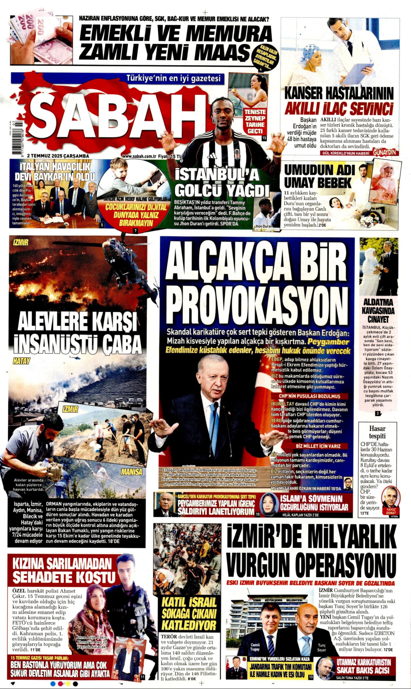 2 Temmuz 2025 gazete manşetleri: 'Muhalife uyku da haram'