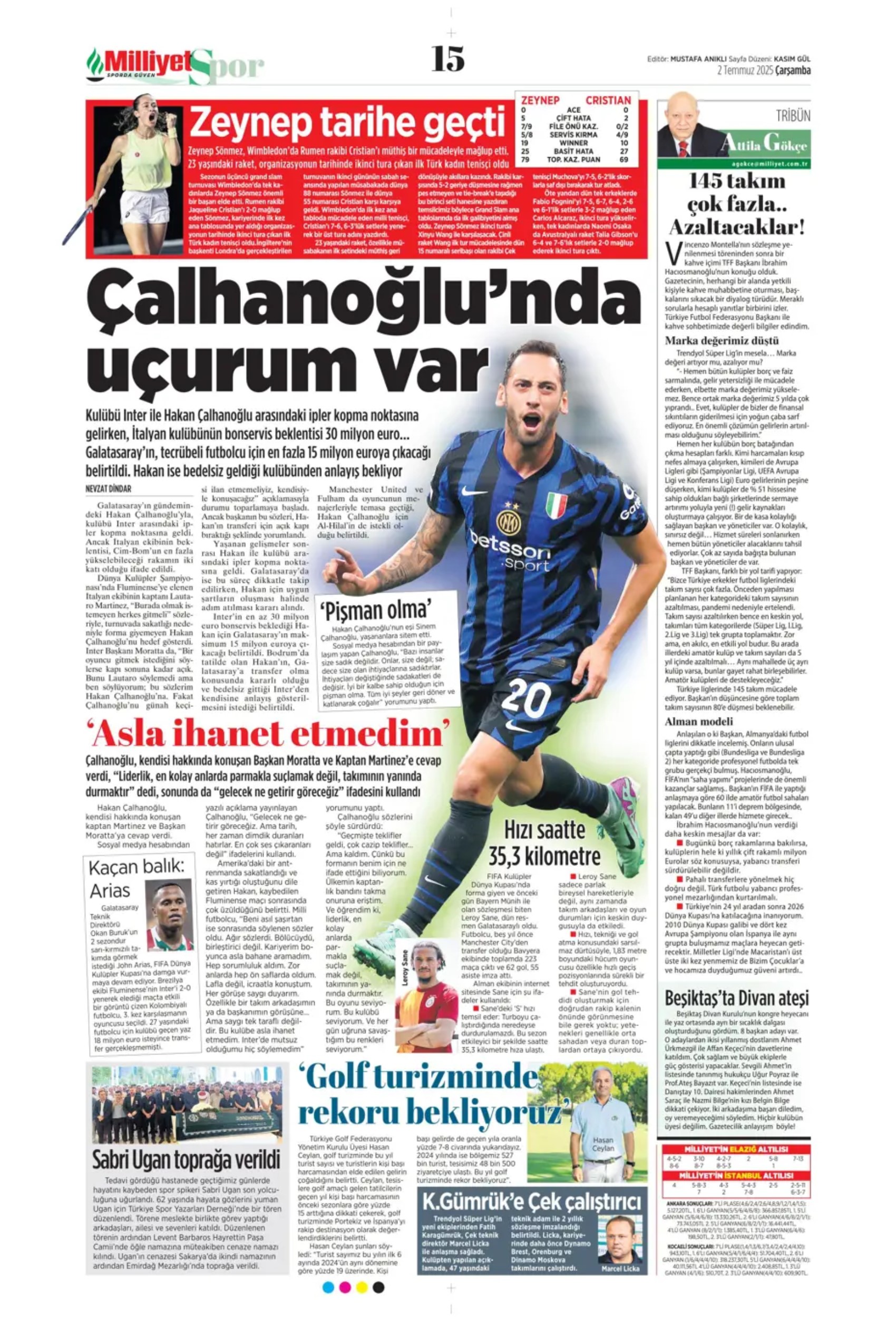 Sporda günün manşetleri: Osimhen için geri sayım, Aslan'a sambacı kaleci