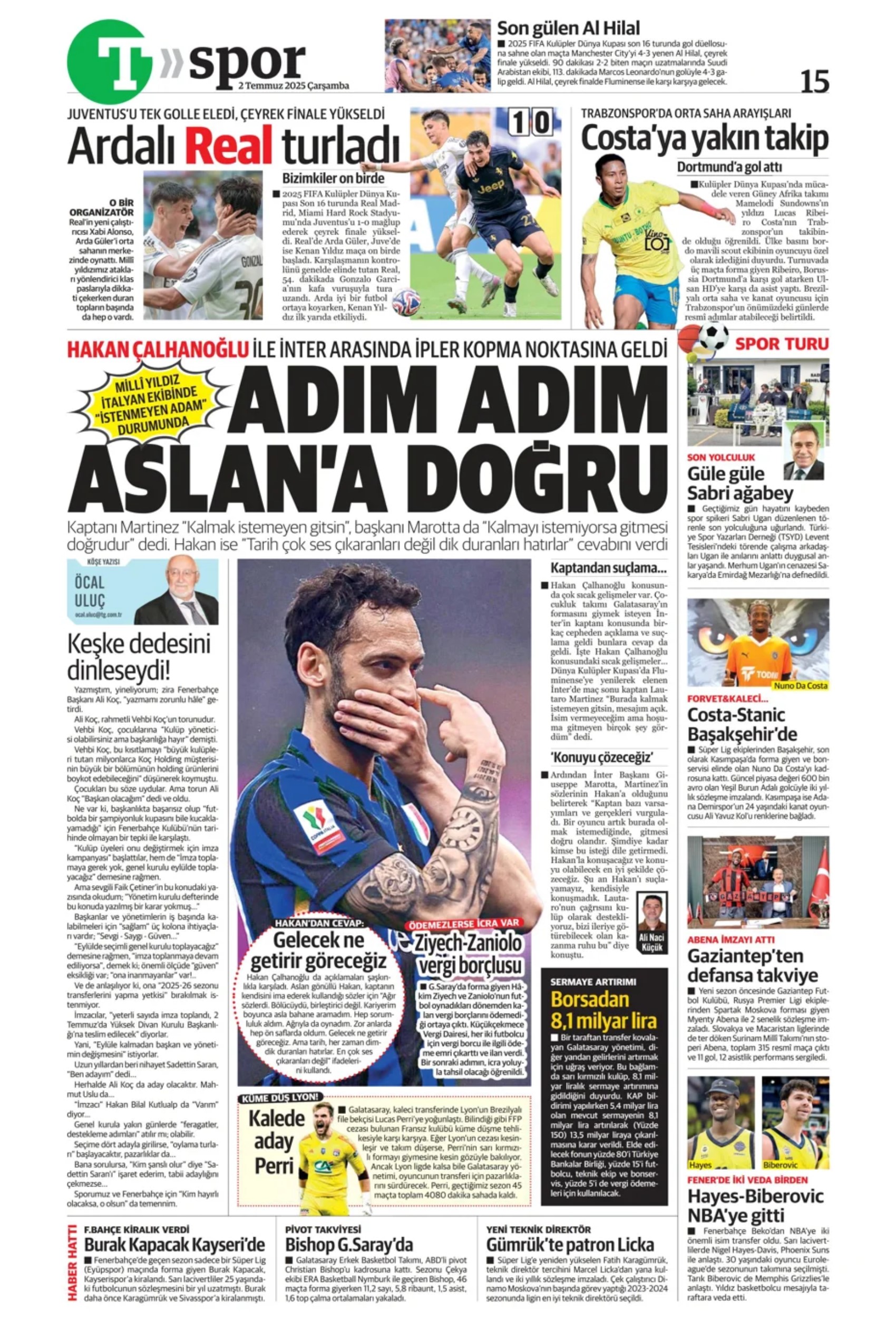 Sporda günün manşetleri: Osimhen için geri sayım, Aslan'a sambacı kaleci