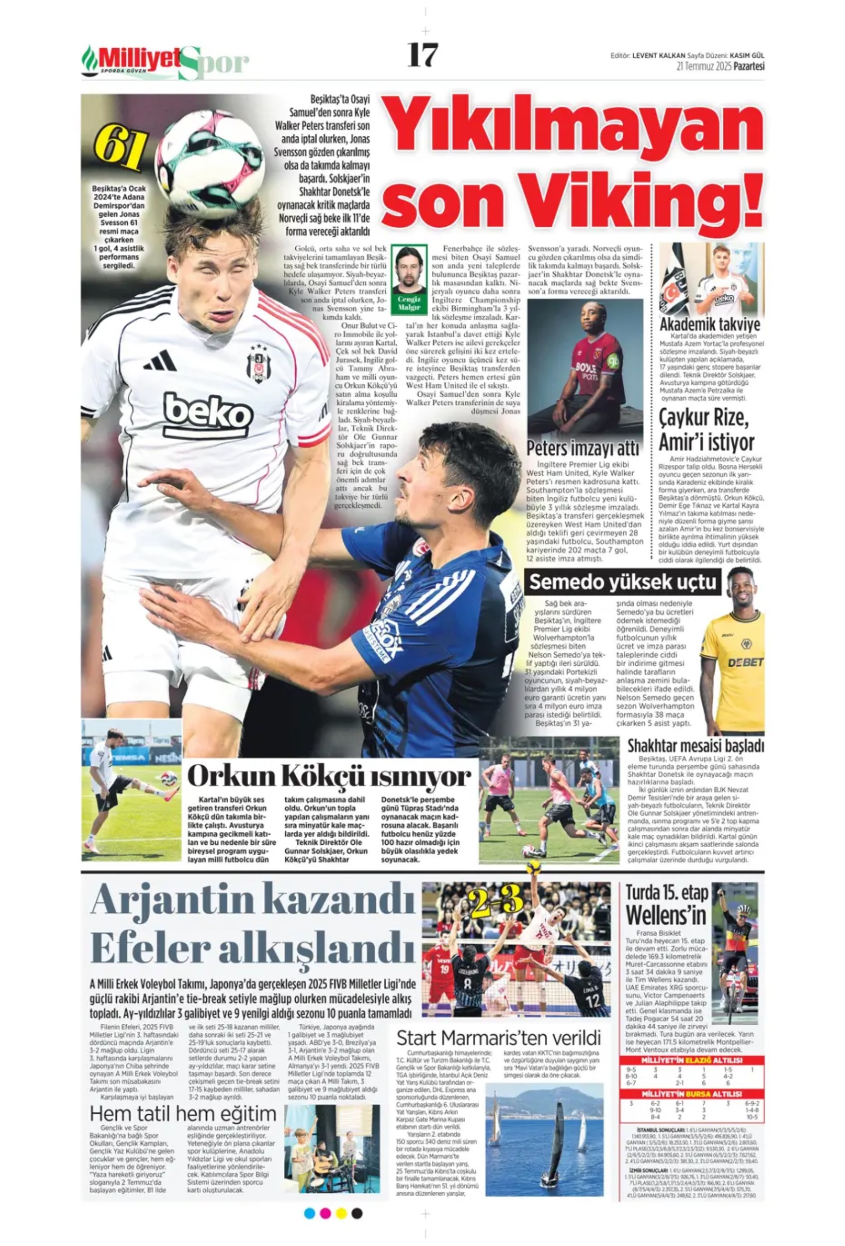 Sporda günün manşetleri: Osimhen resmen Aslan: Kadıköy'ün Hakan'ı!
