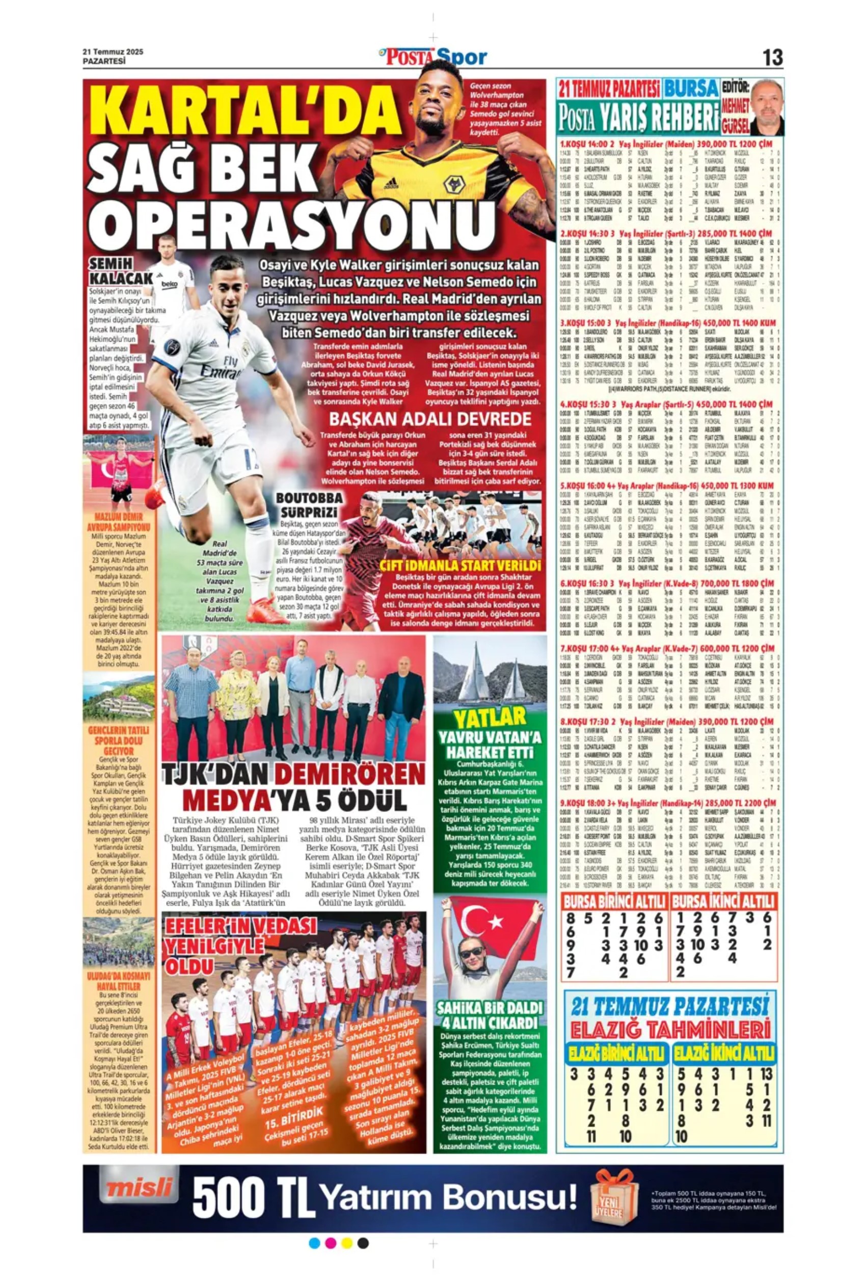 Sporda günün manşetleri: Osimhen resmen Aslan: Kadıköy'ün Hakan'ı!