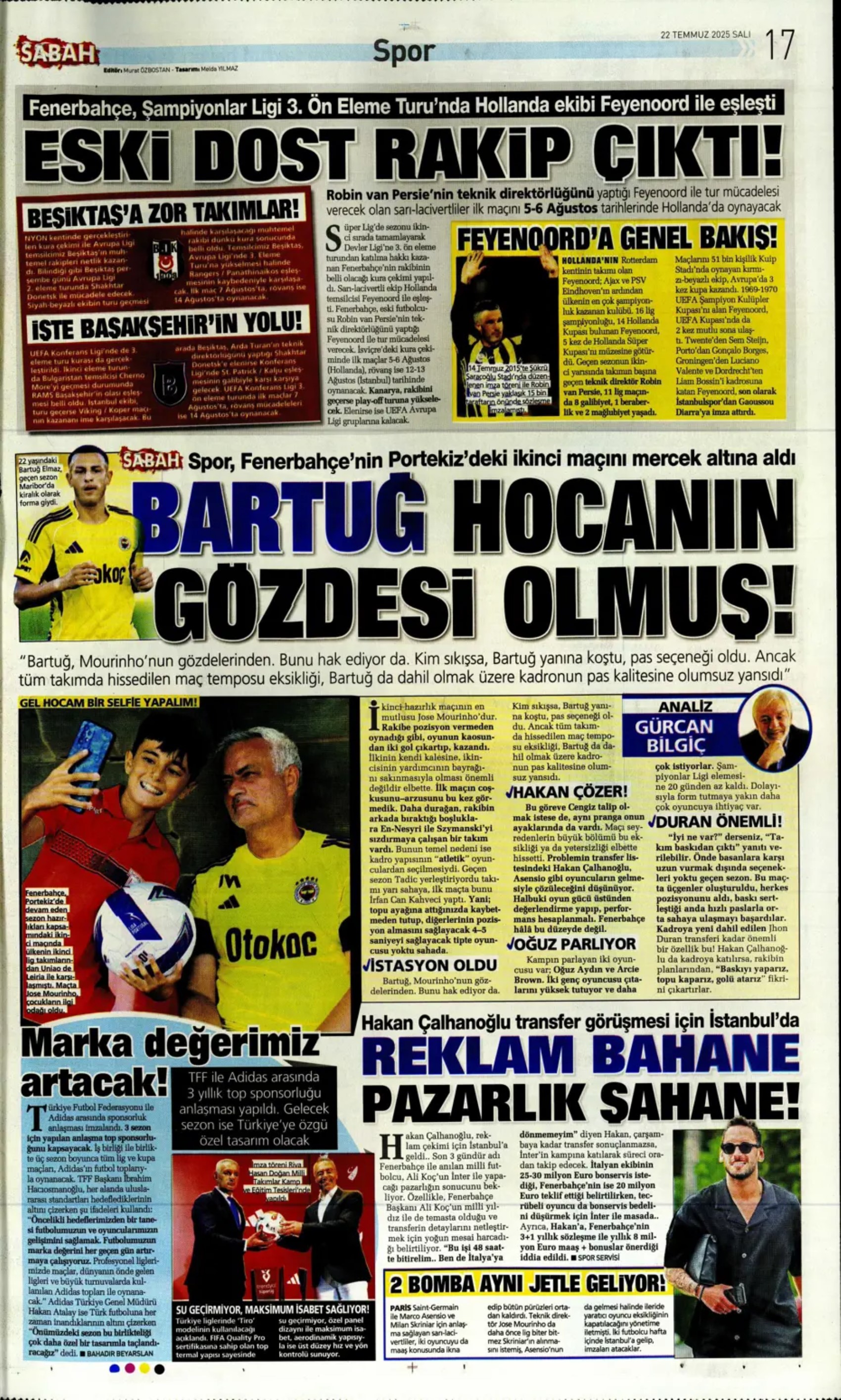 Sporda günün manşetleri... Transferin odağındaydı, Ali Koç'a garanti verdi: Sözümün arkasındayım