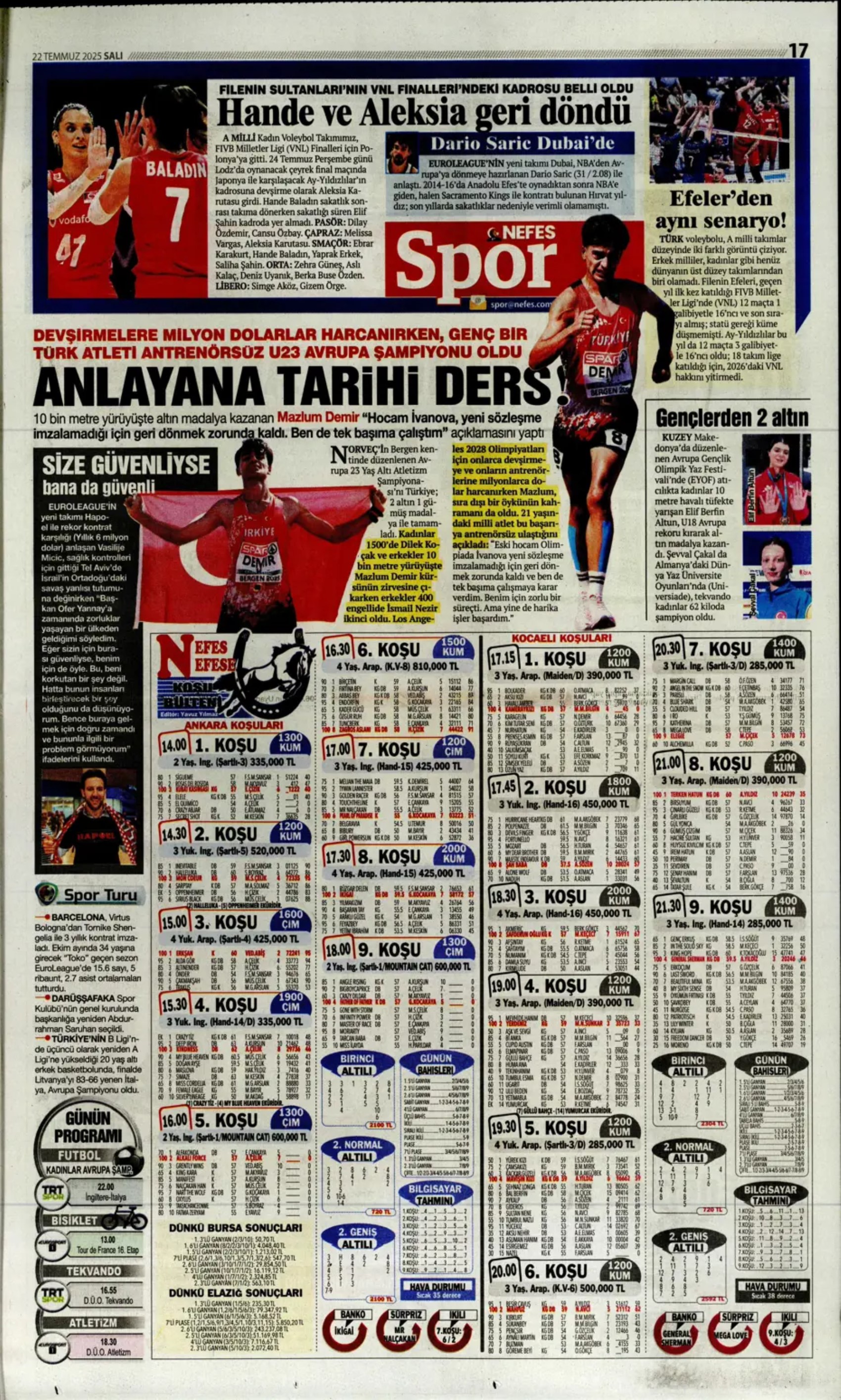 Sporda günün manşetleri... Transferin odağındaydı, Ali Koç'a garanti verdi: Sözümün arkasındayım