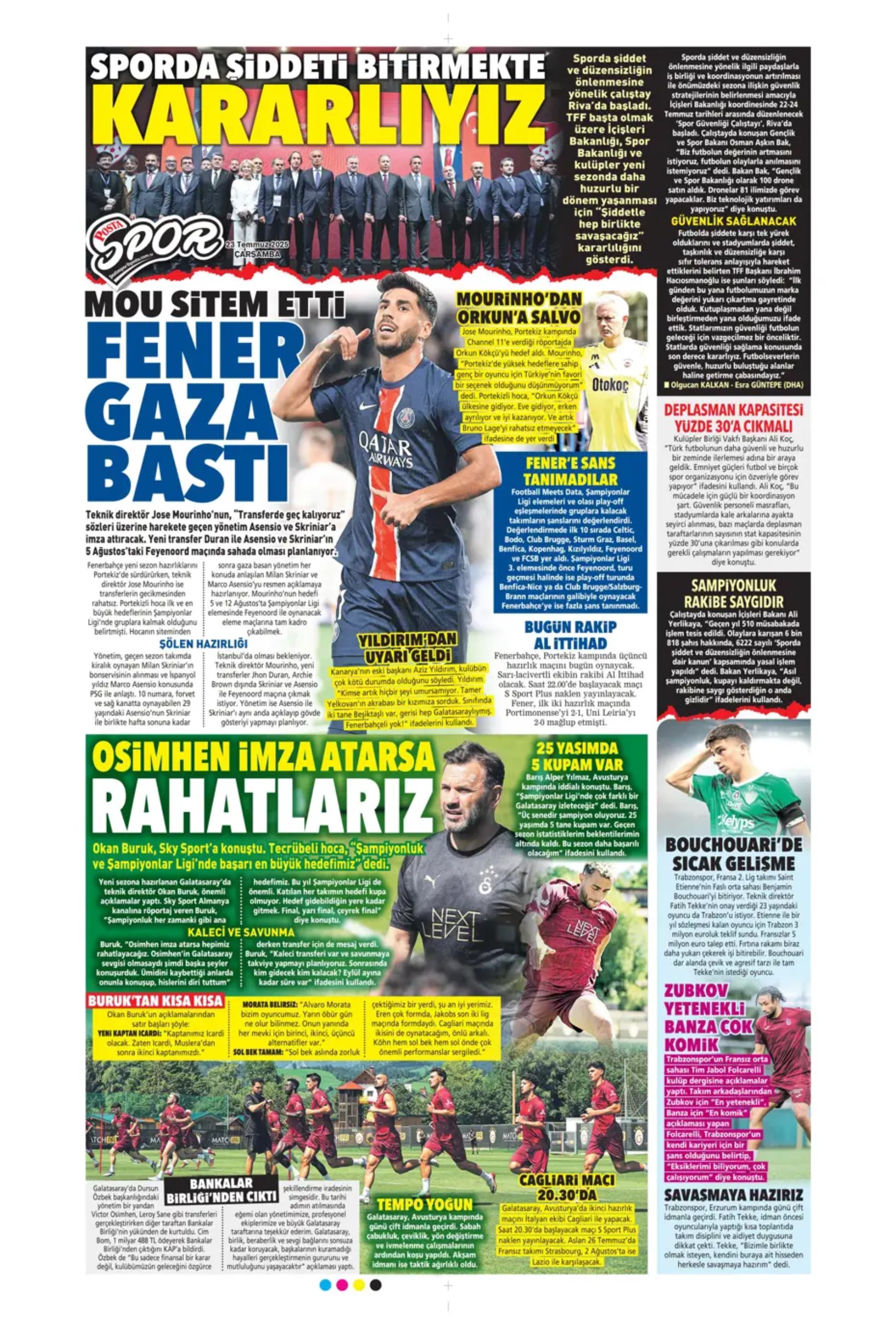 Sporda günün manşetleri: Okan Buruk'un çok istediği 10 numarayı açıkladılar
