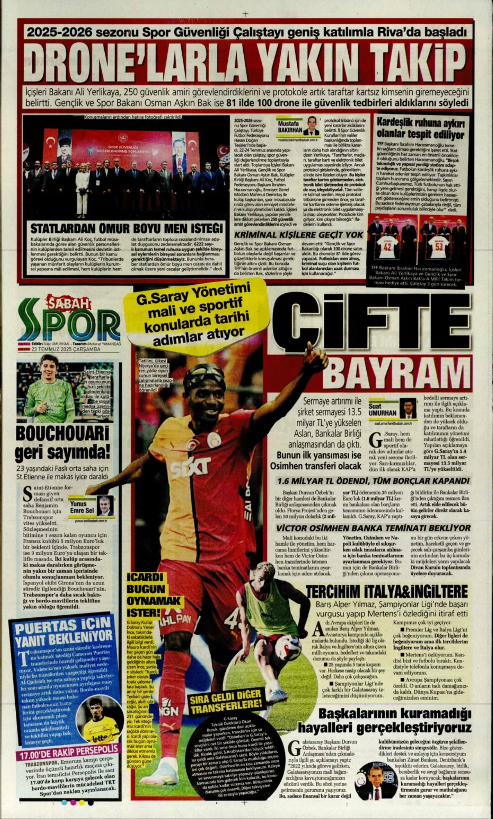 Sporda günün manşetleri: Okan Buruk'un çok istediği 10 numarayı açıkladılar