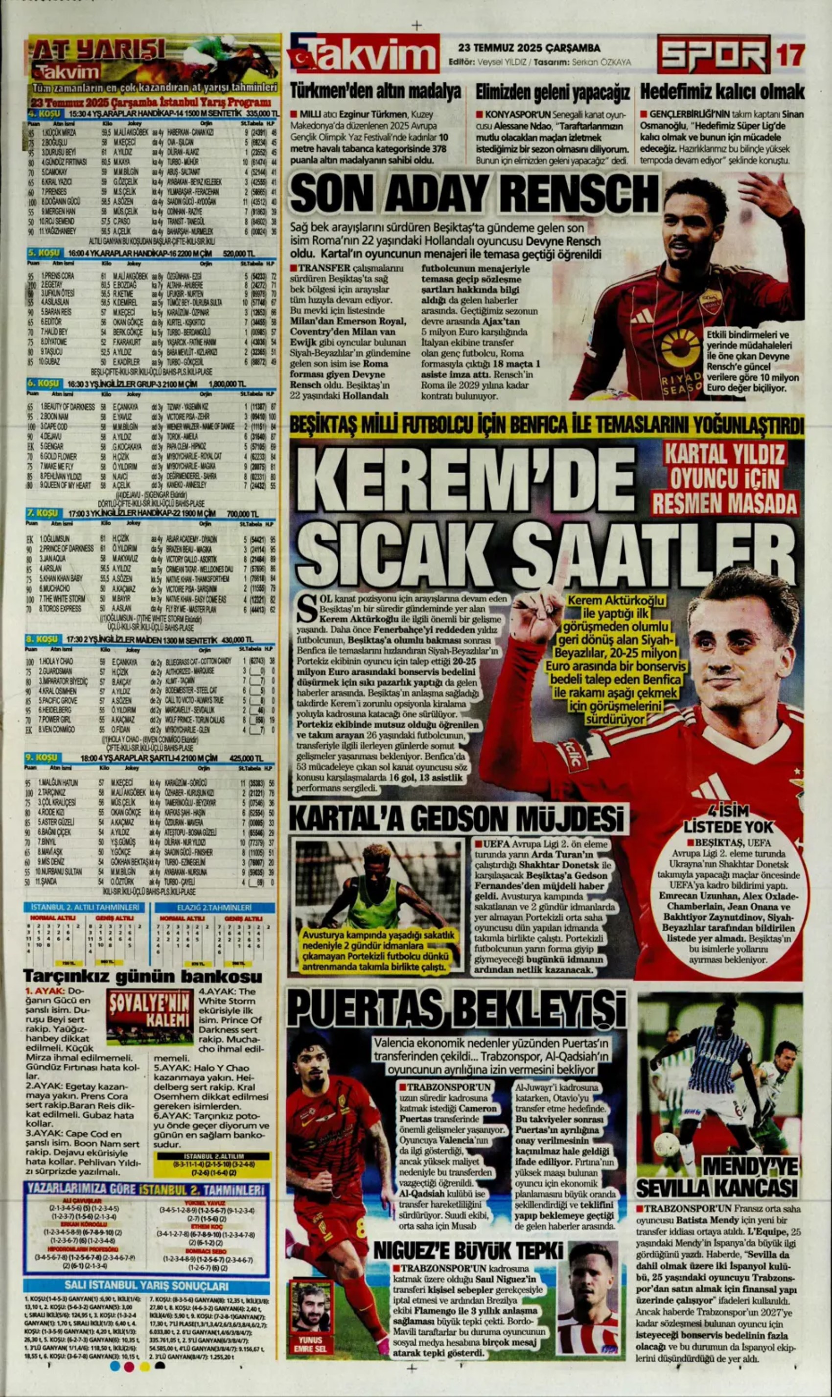 Sporda günün manşetleri: Okan Buruk'un çok istediği 10 numarayı açıkladılar