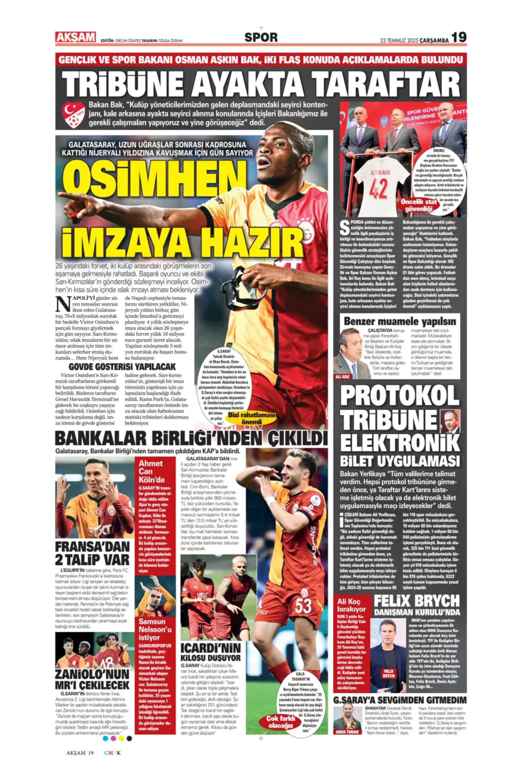 Sporda günün manşetleri: Okan Buruk'un çok istediği 10 numarayı açıkladılar