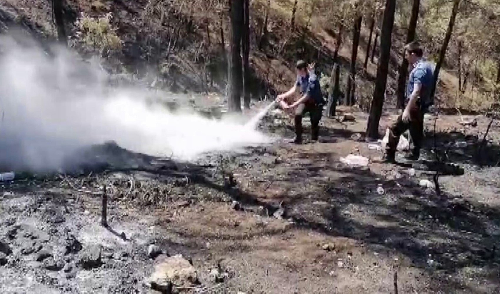 Geyve'de yangın 5 gün sonra aynı nokta yeniden alevlendi