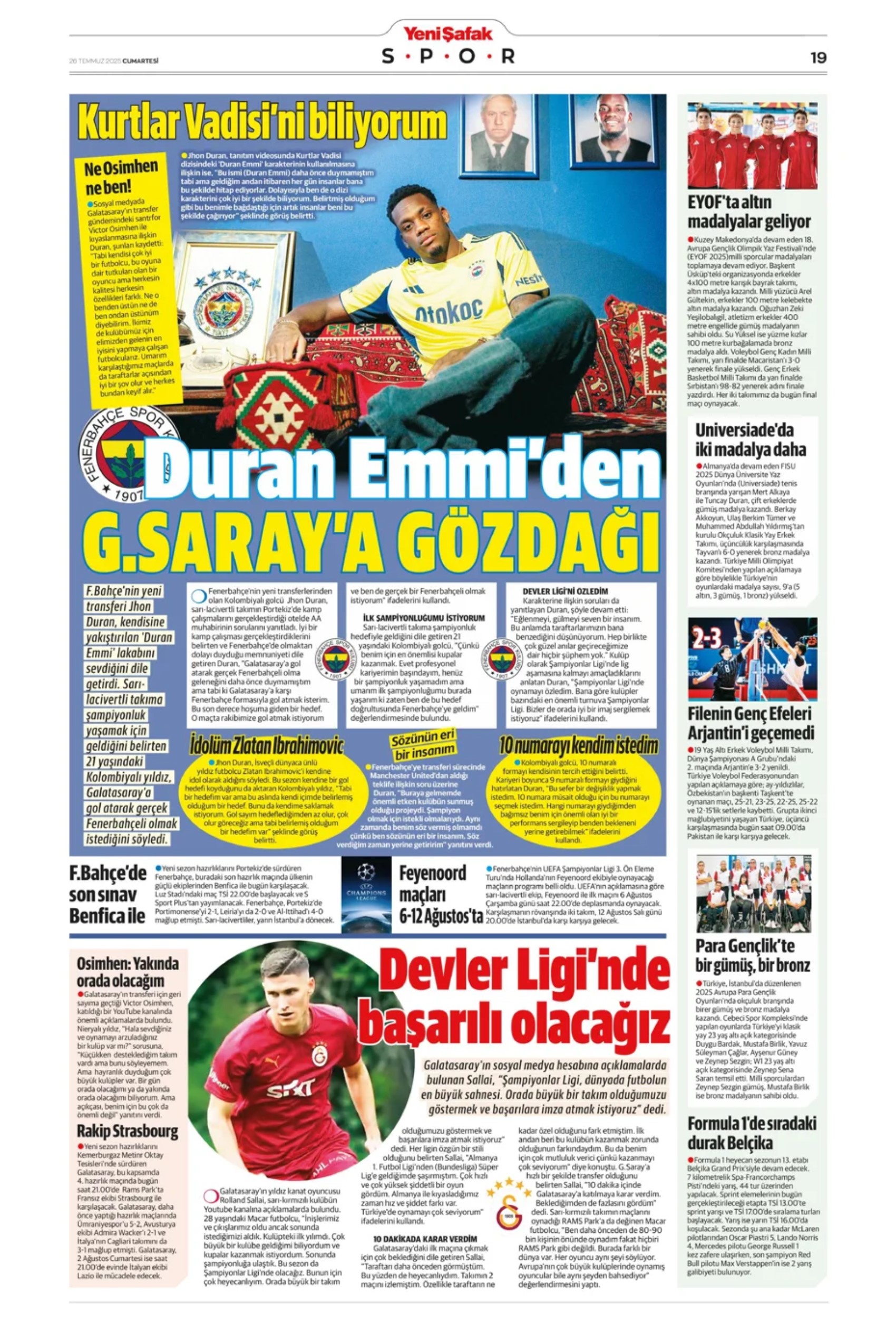 Sporda günün manşetleri... Galatasaray'a Ederson'dan kötü haber! Mertens'in yerine Liverpool'un genç yıldızı geliyor
