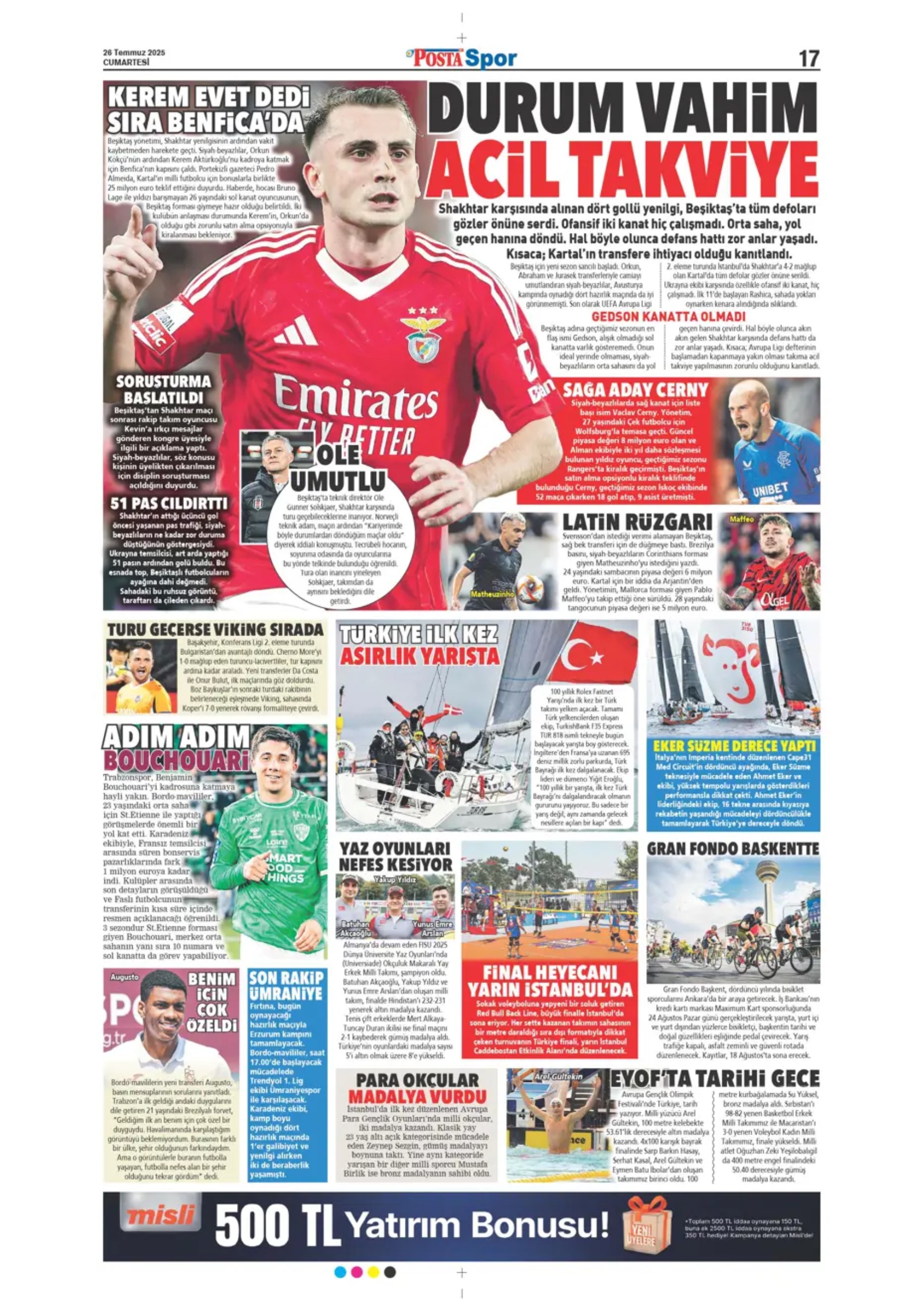Sporda günün manşetleri... Galatasaray'a Ederson'dan kötü haber! Mertens'in yerine Liverpool'un genç yıldızı geliyor