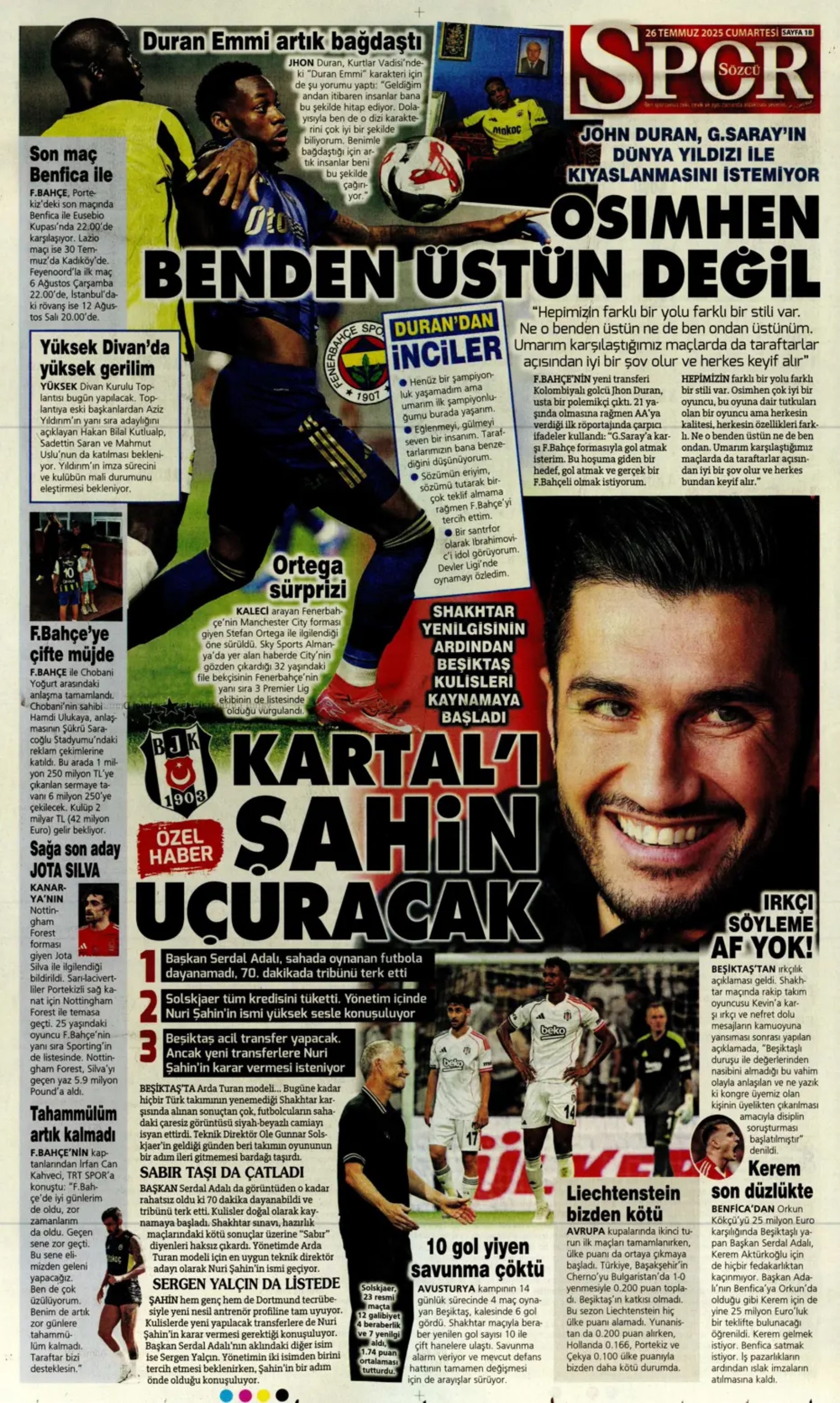 Sporda günün manşetleri... Galatasaray'a Ederson'dan kötü haber! Mertens'in yerine Liverpool'un genç yıldızı geliyor