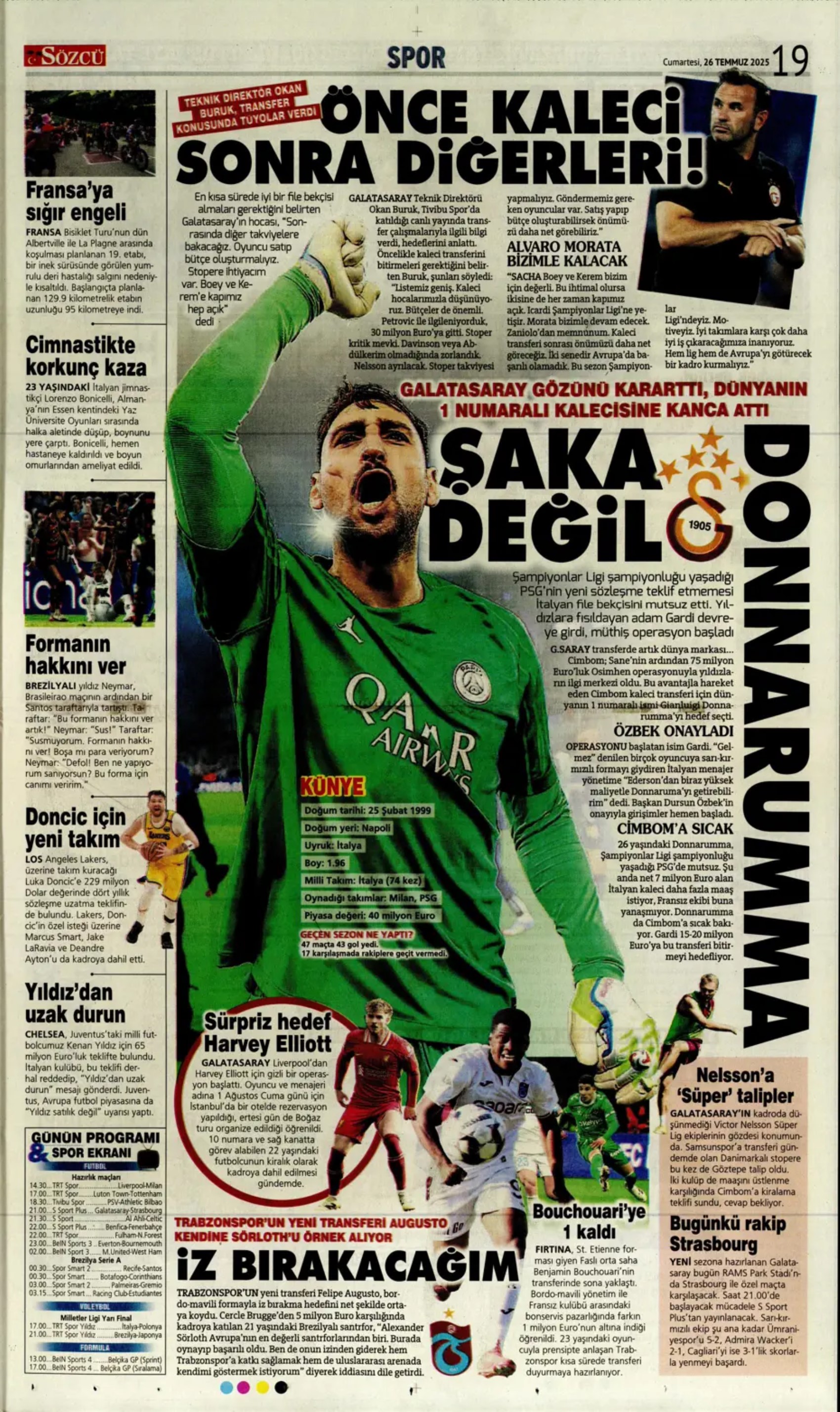 Sporda günün manşetleri... Galatasaray'a Ederson'dan kötü haber! Mertens'in yerine Liverpool'un genç yıldızı geliyor