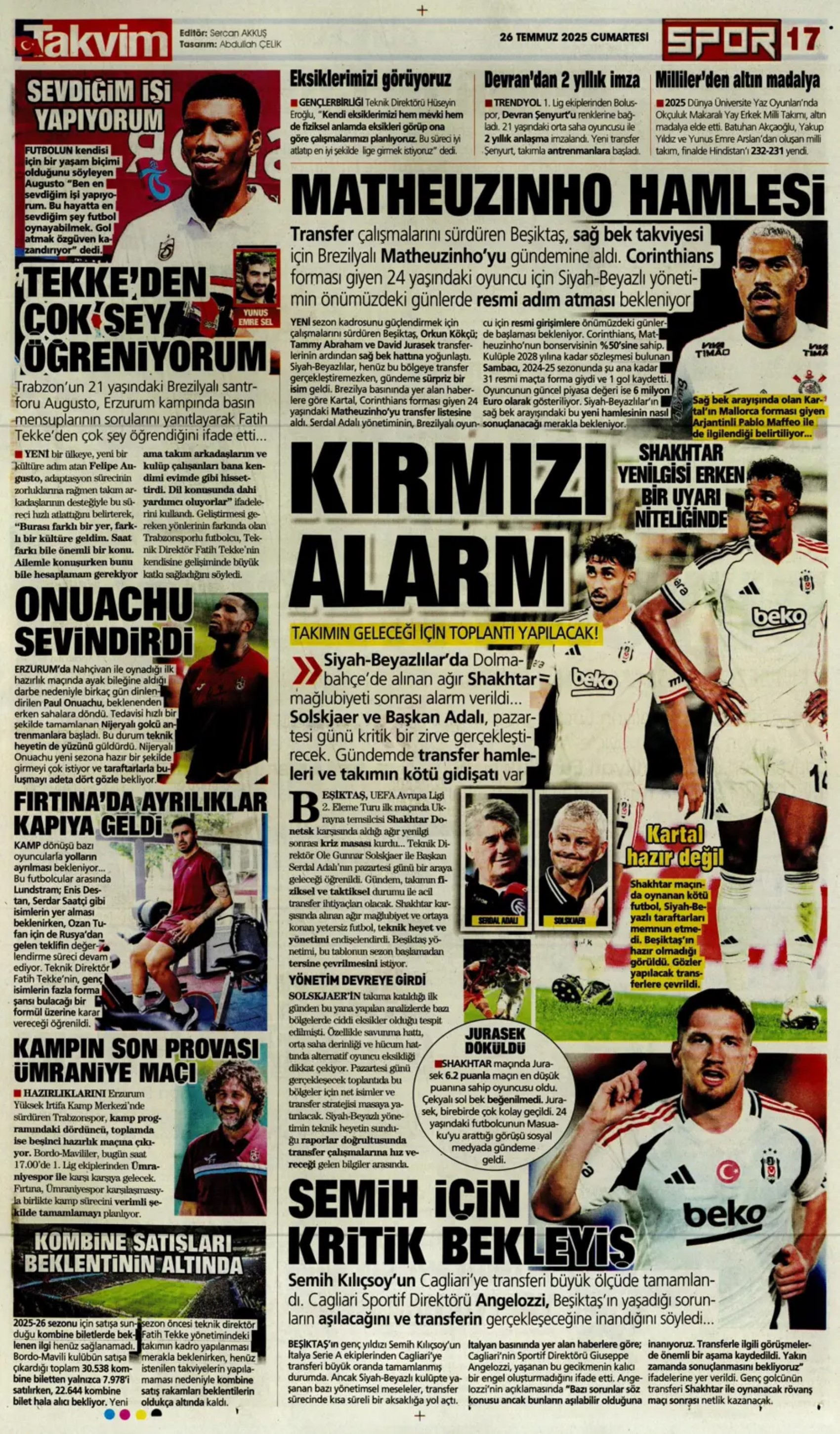 Sporda günün manşetleri... Galatasaray'a Ederson'dan kötü haber! Mertens'in yerine Liverpool'un genç yıldızı geliyor