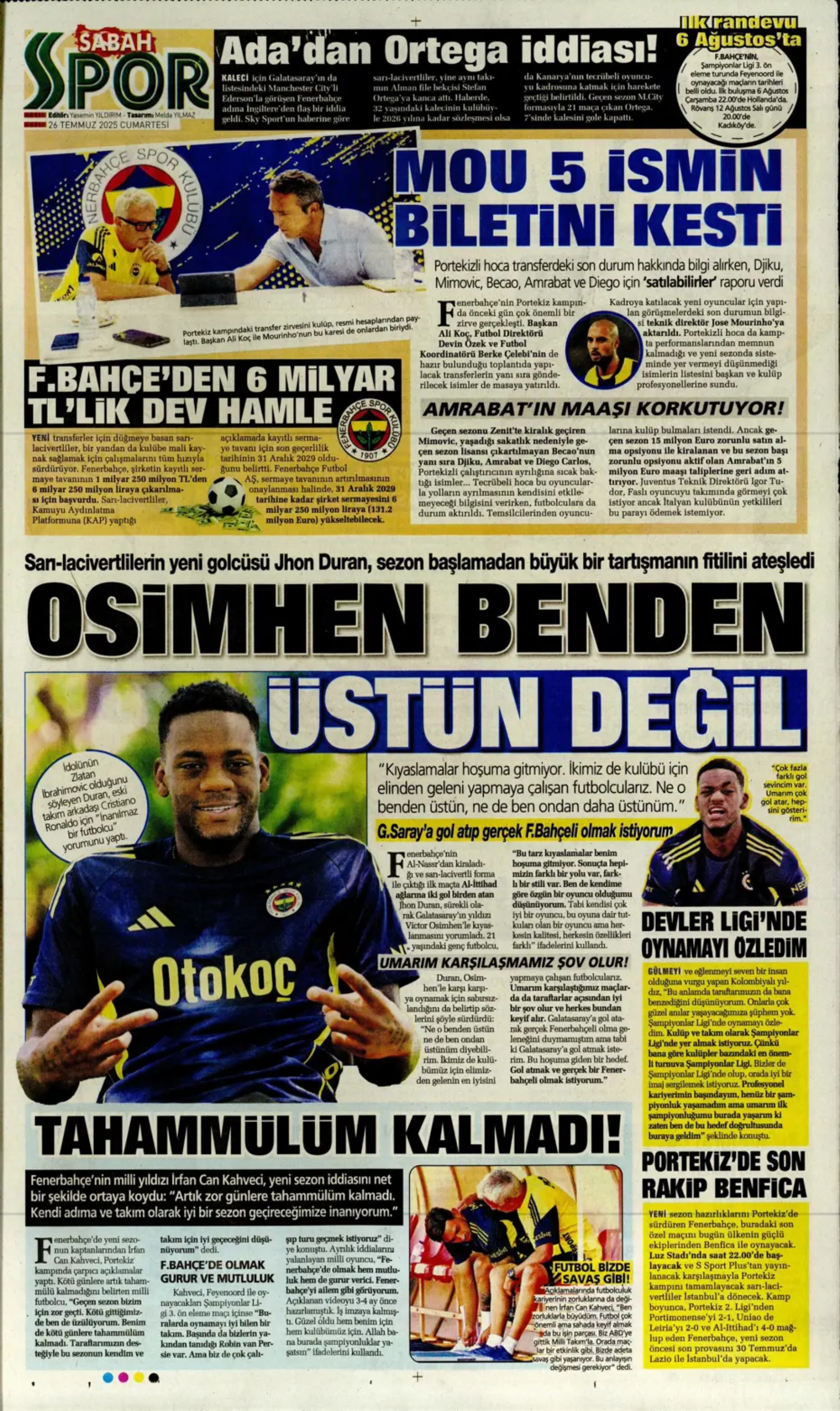 Sporda günün manşetleri... Galatasaray'a Ederson'dan kötü haber! Mertens'in yerine Liverpool'un genç yıldızı geliyor