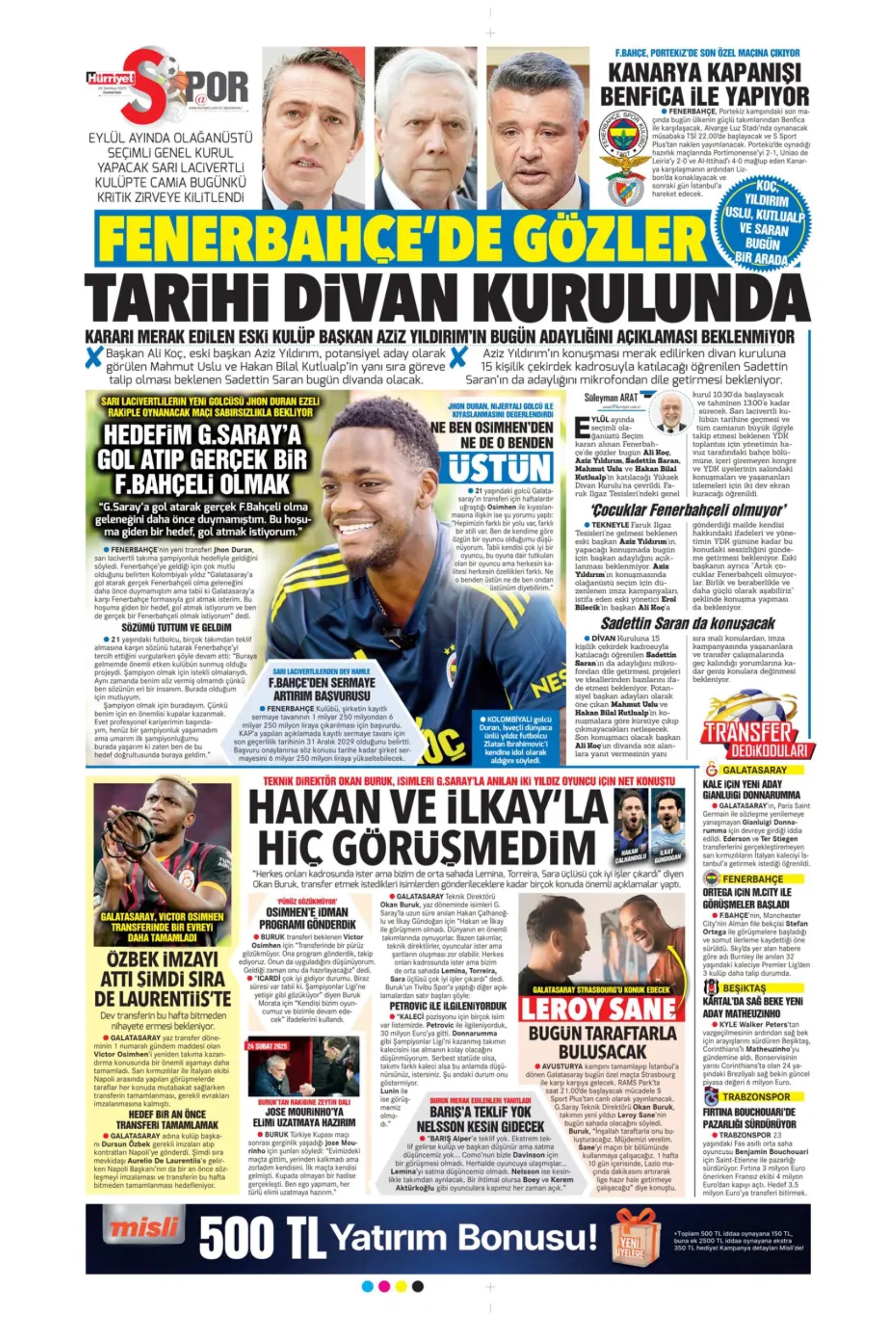 Sporda günün manşetleri... Galatasaray'a Ederson'dan kötü haber! Mertens'in yerine Liverpool'un genç yıldızı geliyor