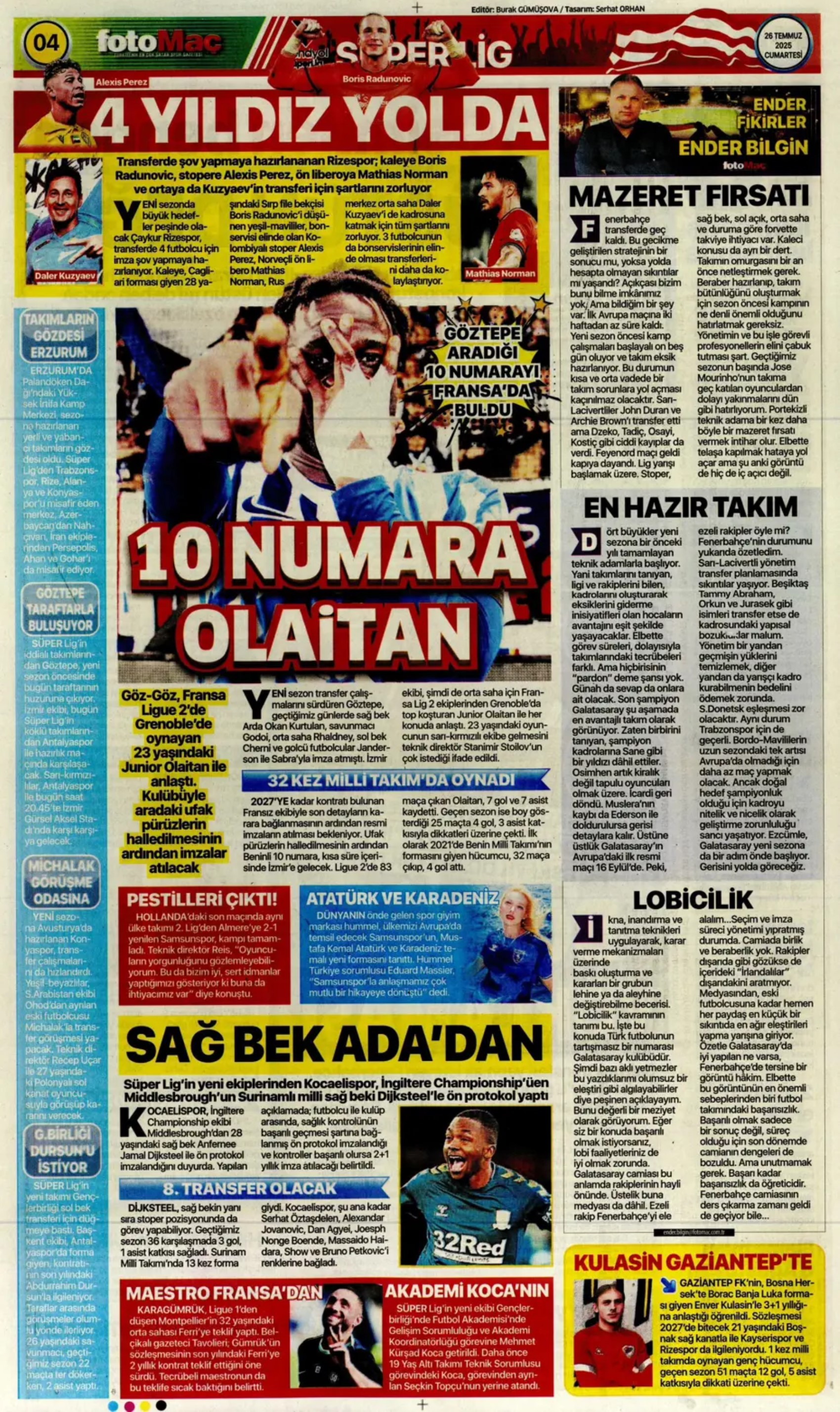 Sporda günün manşetleri... Galatasaray'a Ederson'dan kötü haber! Mertens'in yerine Liverpool'un genç yıldızı geliyor
