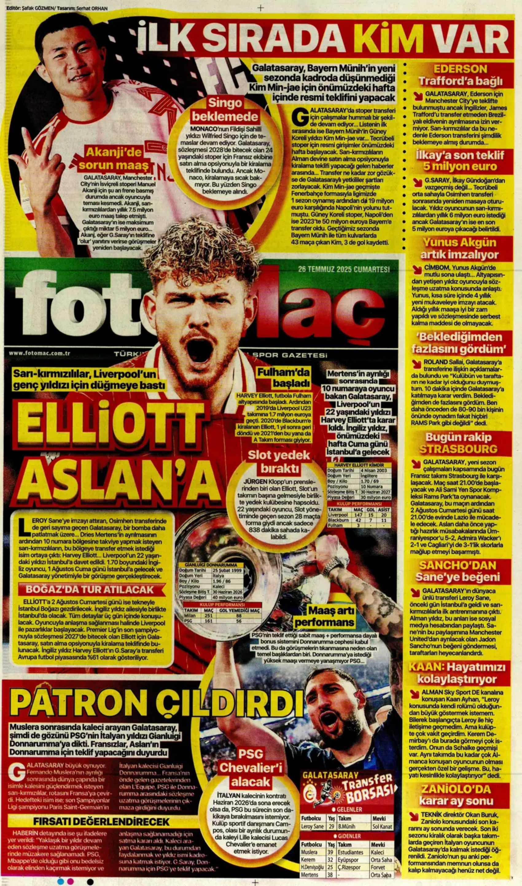 Sporda günün manşetleri... Galatasaray'a Ederson'dan kötü haber! Mertens'in yerine Liverpool'un genç yıldızı geliyor