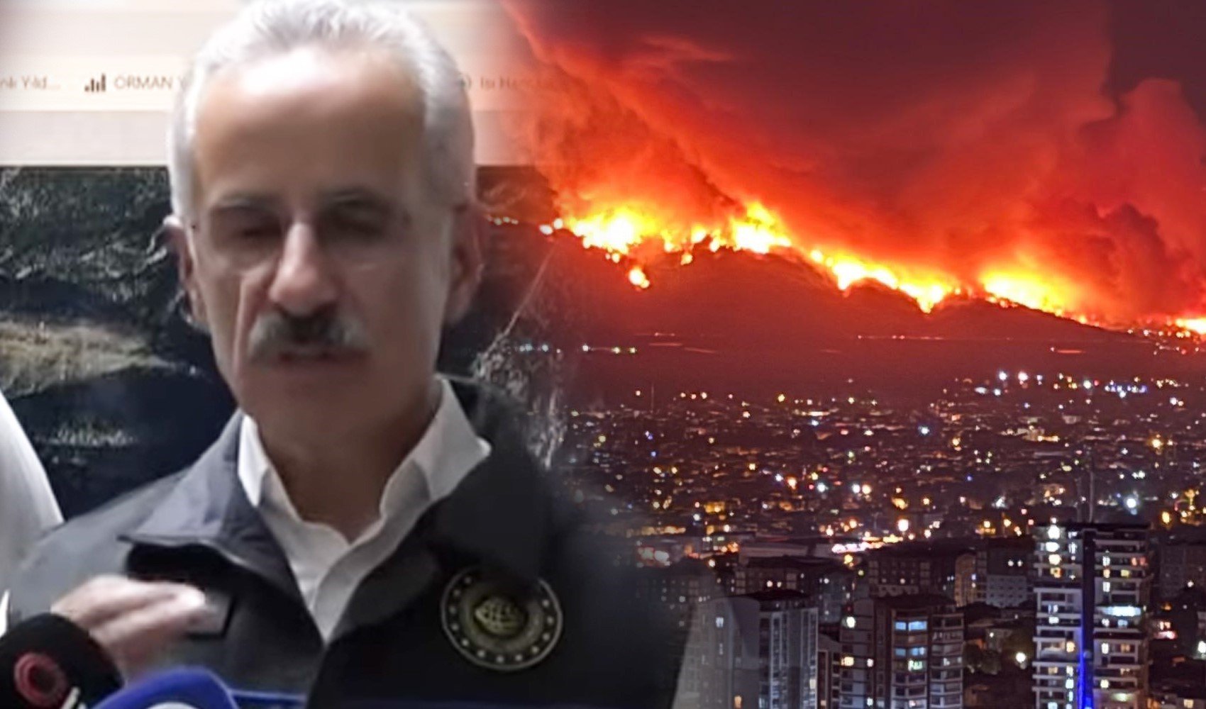 Ulaştırma ve Altyapı bakanı Abdulkadir Uraloğlu, Bursa'daki yangın felaketine dair açıklama yaptı: Bin 300 vatandaş tahliye edildi