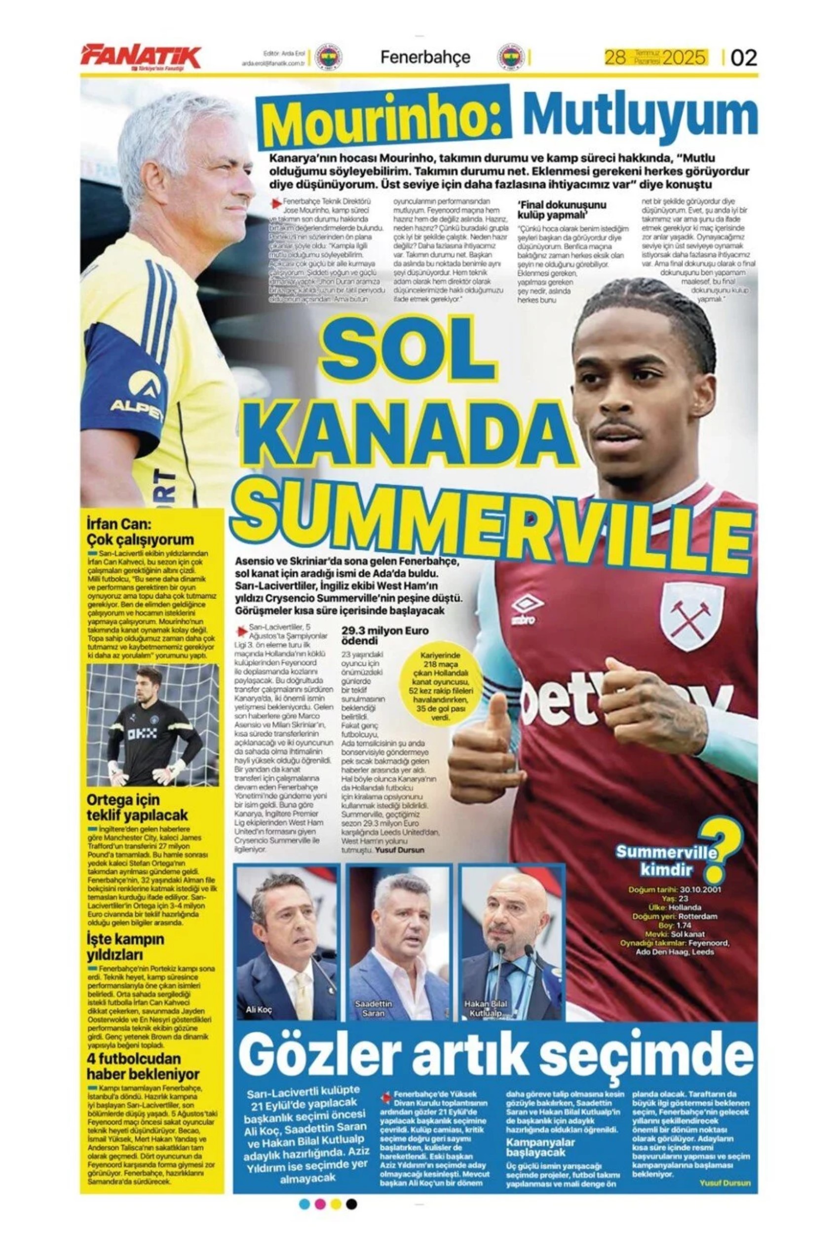 Sporda günün manşetleri... Fenerbahçe'de kanat transferinde hareketli saatler yaşanıyor: İşte gündemdeki o isim!