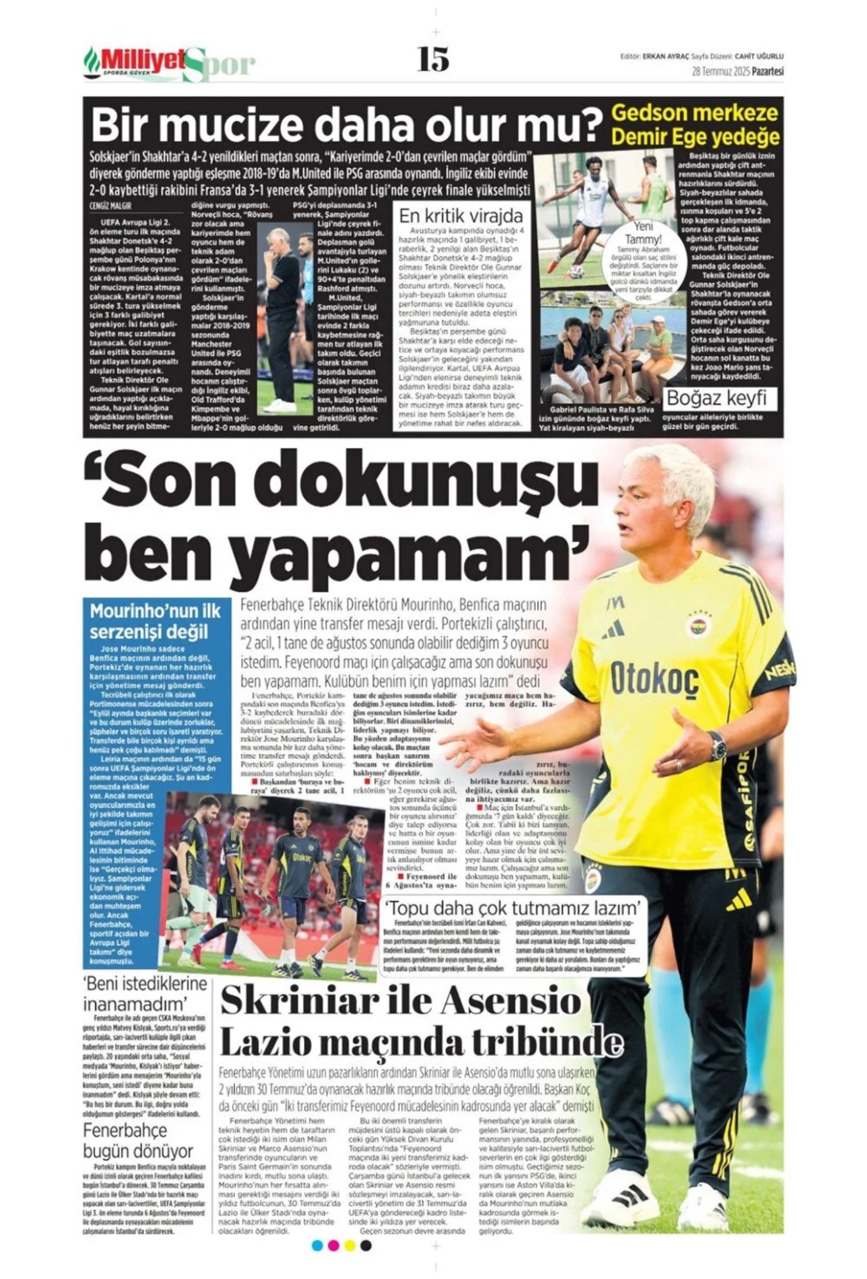 Sporda günün manşetleri... Fenerbahçe'de kanat transferinde hareketli saatler yaşanıyor: İşte gündemdeki o isim!
