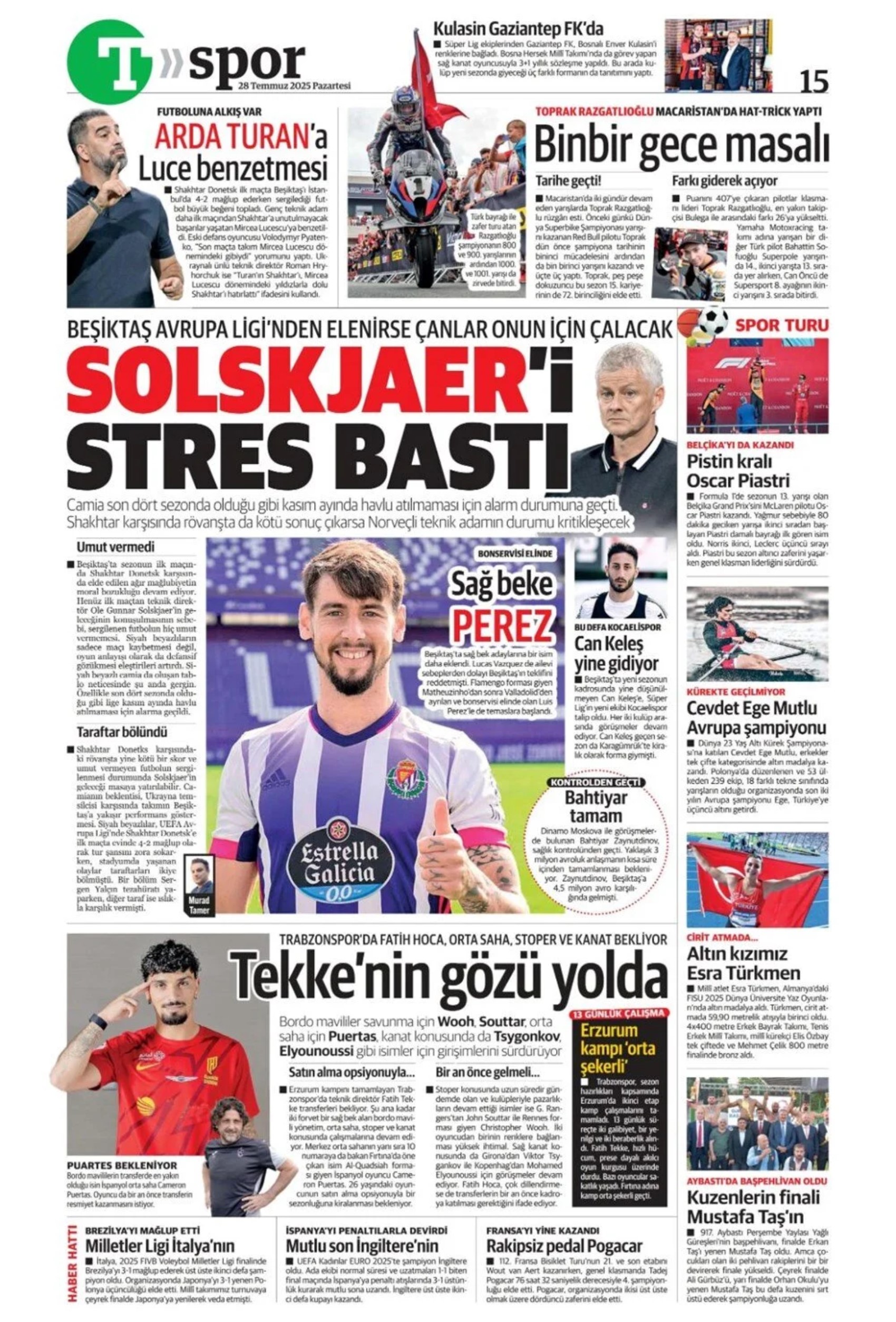 Sporda günün manşetleri... Fenerbahçe'de kanat transferinde hareketli saatler yaşanıyor: İşte gündemdeki o isim!