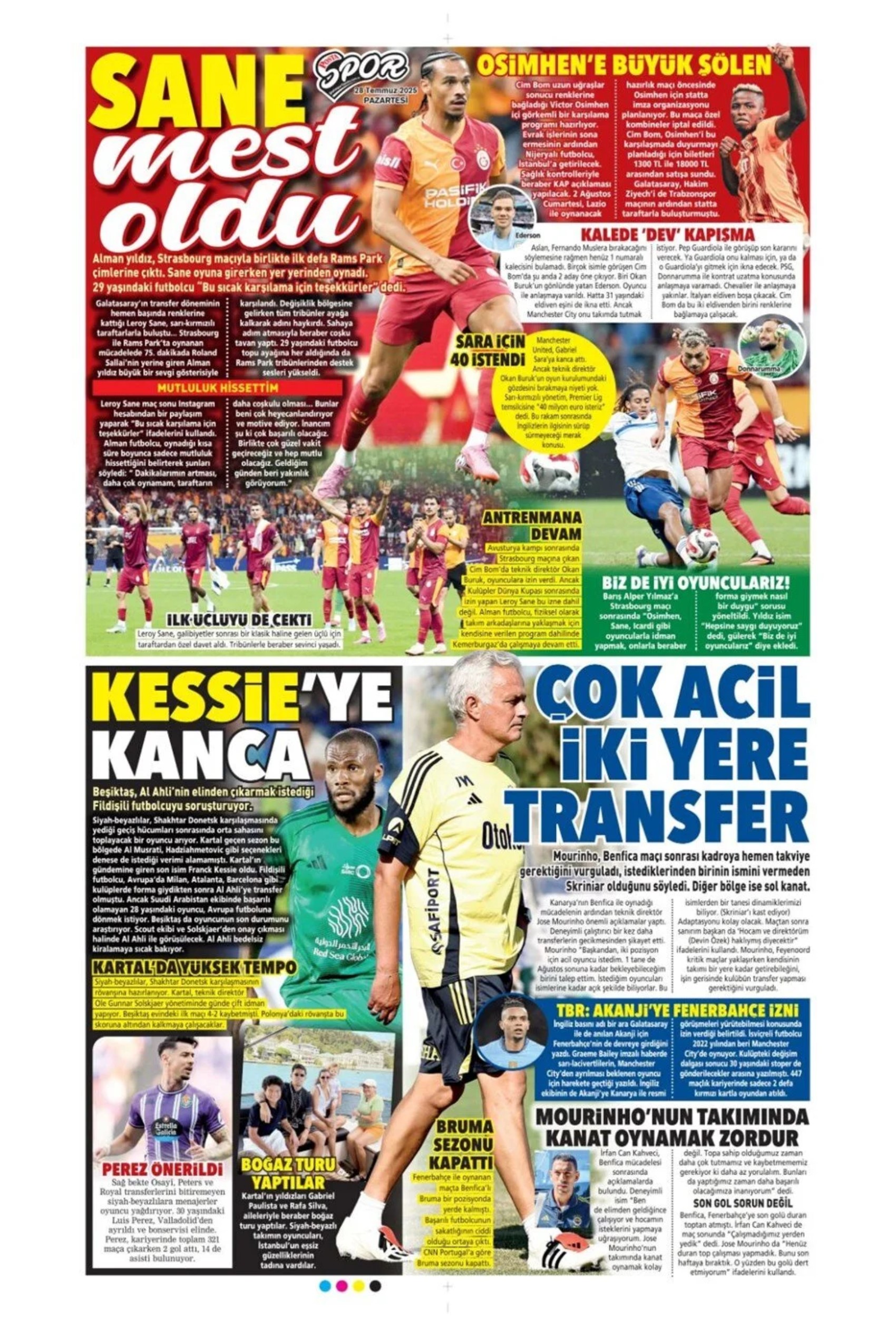 Sporda günün manşetleri... Fenerbahçe'de kanat transferinde hareketli saatler yaşanıyor: İşte gündemdeki o isim!