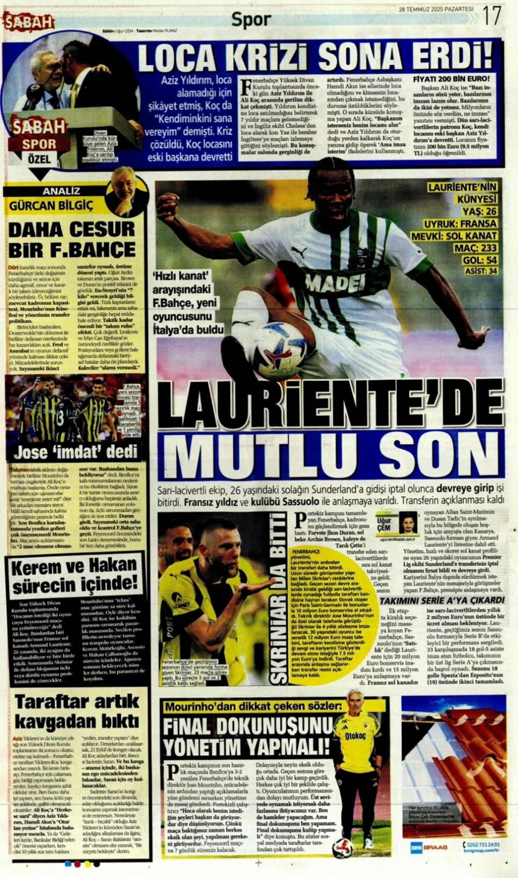 Sporda günün manşetleri... Fenerbahçe'de kanat transferinde hareketli saatler yaşanıyor: İşte gündemdeki o isim!