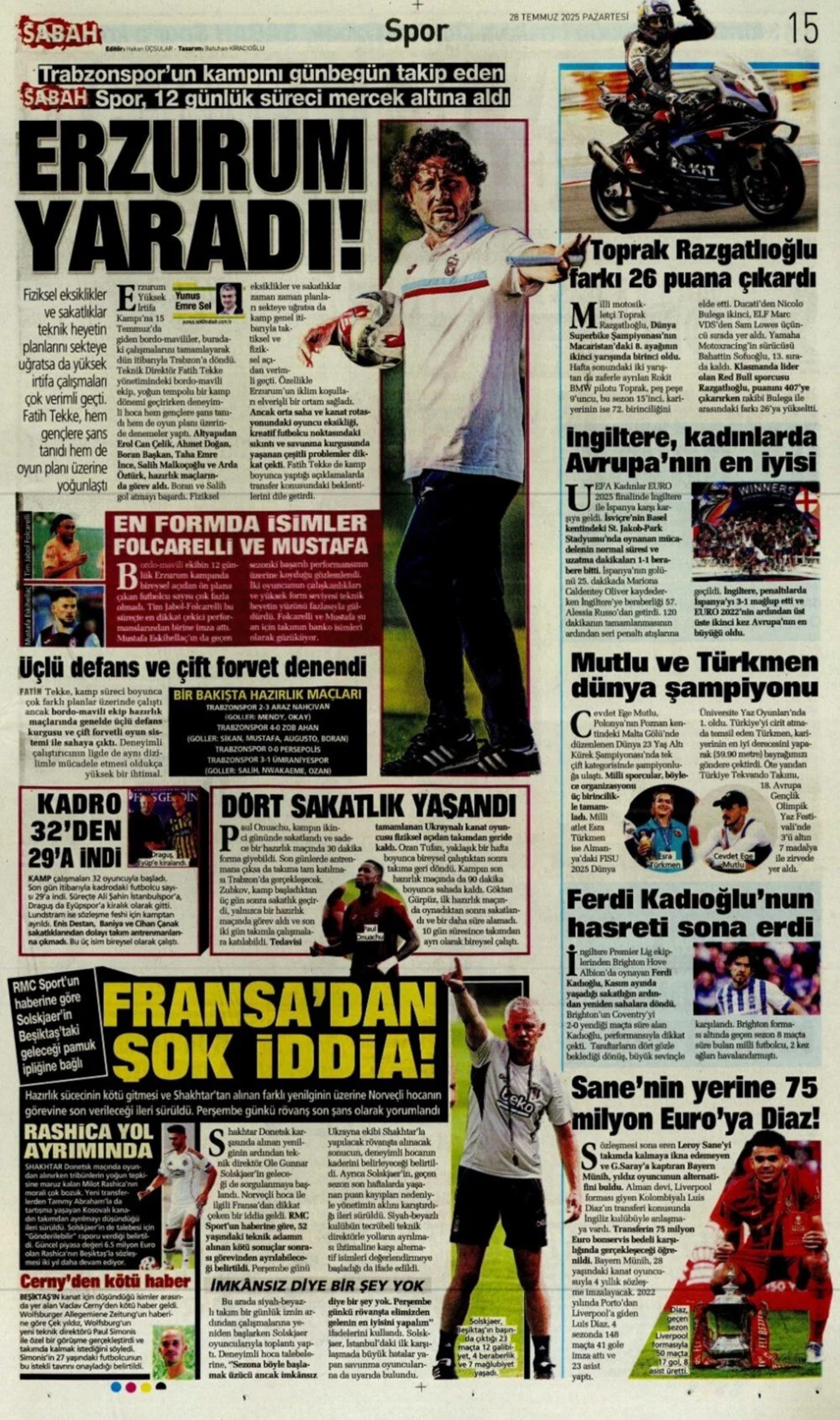 Sporda günün manşetleri... Fenerbahçe'de kanat transferinde hareketli saatler yaşanıyor: İşte gündemdeki o isim!