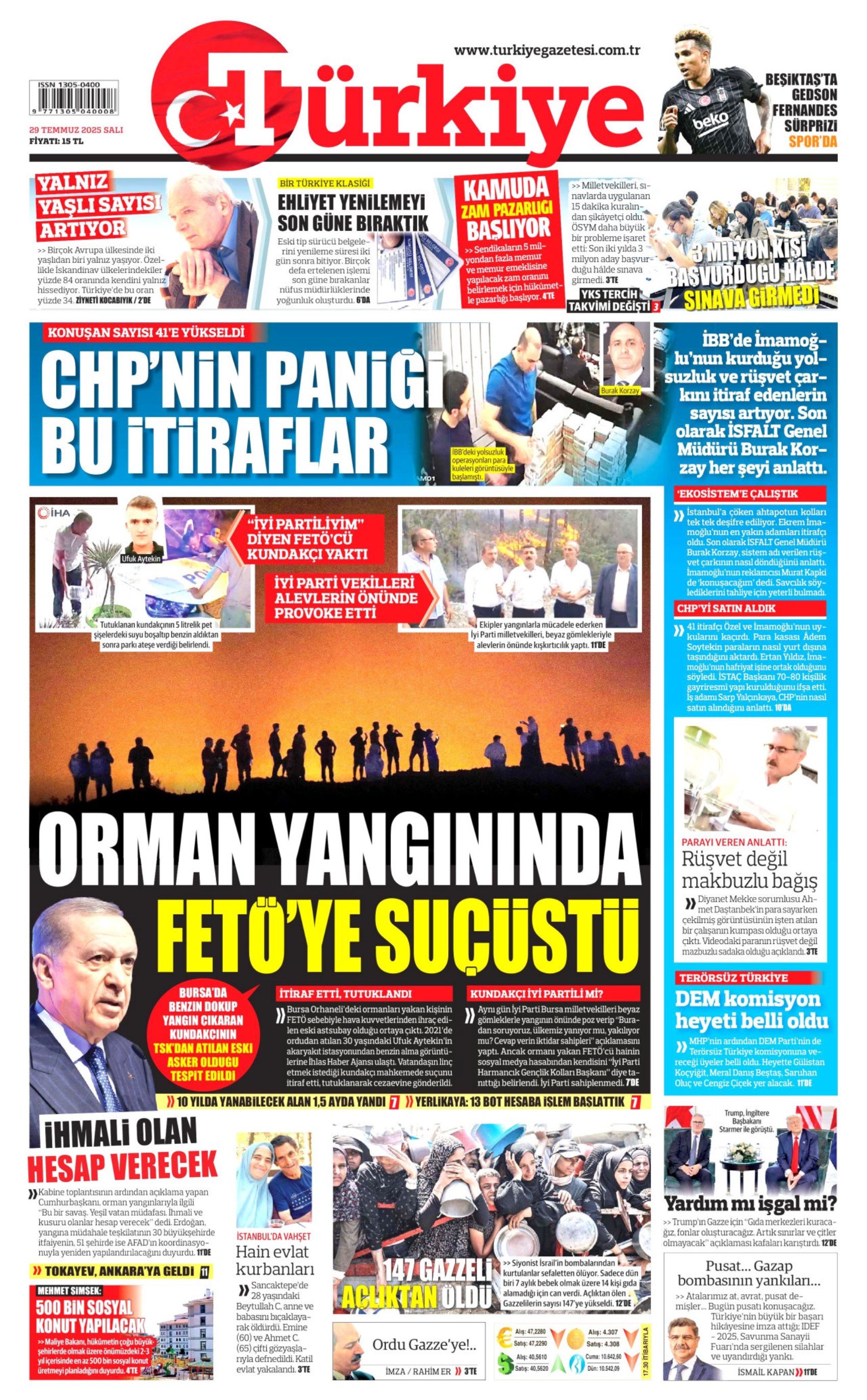 FETÖ'den ihraç edildiği ortaya çıkmıştı: Gazeteler, Bursa'yı yakan kundakçıyı nasıl gördü? (29 Temmuz Salı gazete manşetleri)