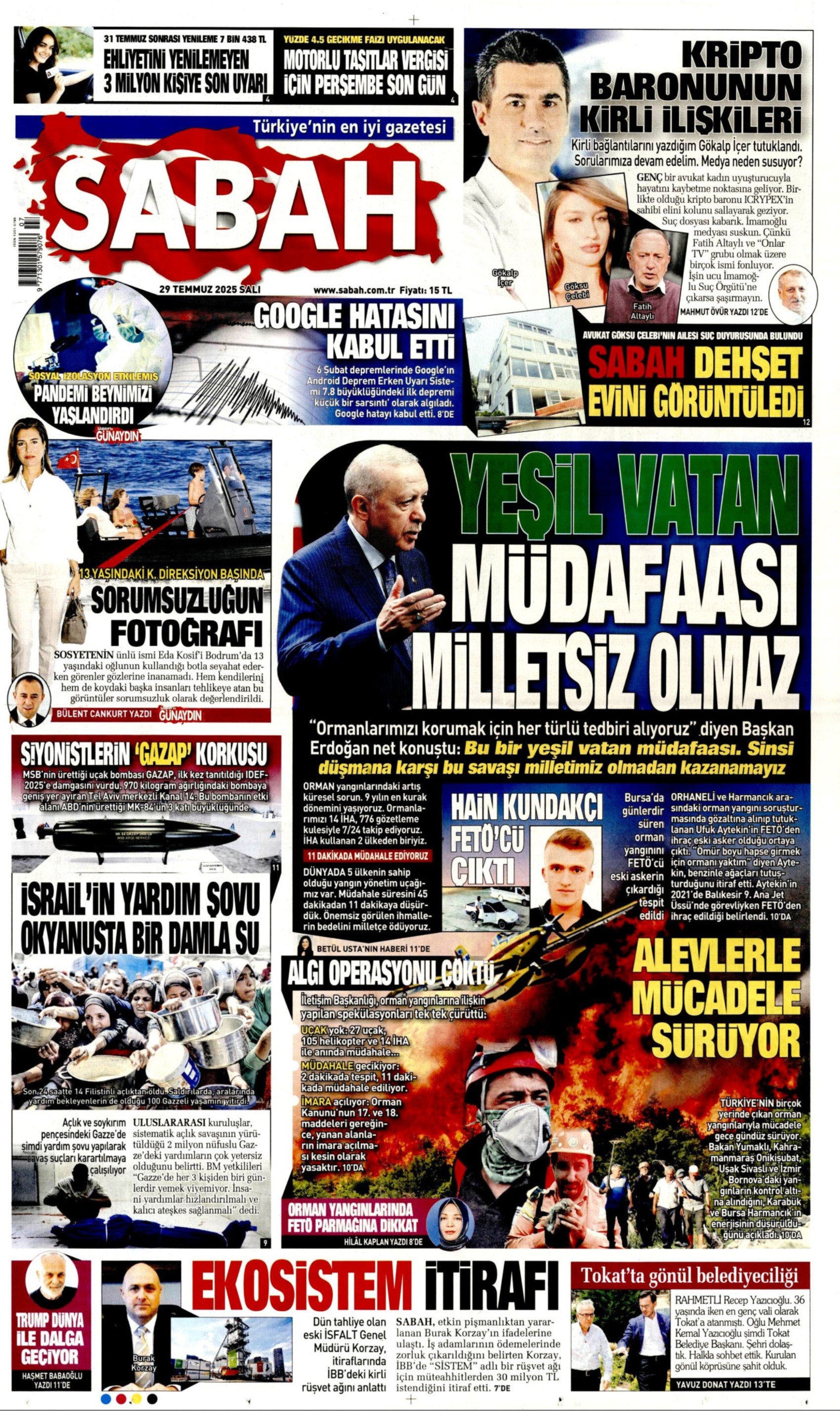 FETÖ'den ihraç edildiği ortaya çıkmıştı: Gazeteler, Bursa'yı yakan kundakçıyı nasıl gördü? (29 Temmuz Salı gazete manşetleri)