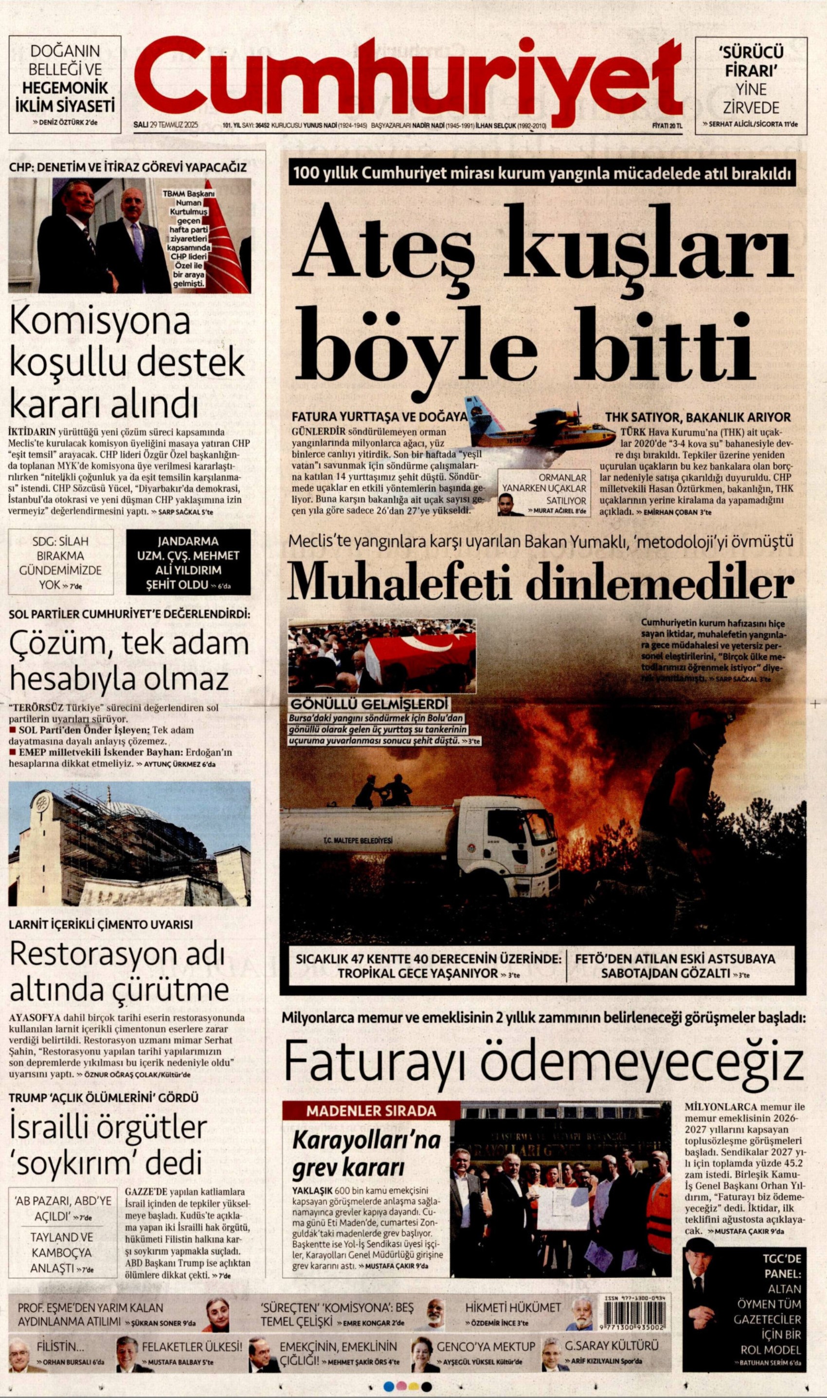 FETÖ'den ihraç edildiği ortaya çıkmıştı: Gazeteler, Bursa'yı yakan kundakçıyı nasıl gördü? (29 Temmuz Salı gazete manşetleri)