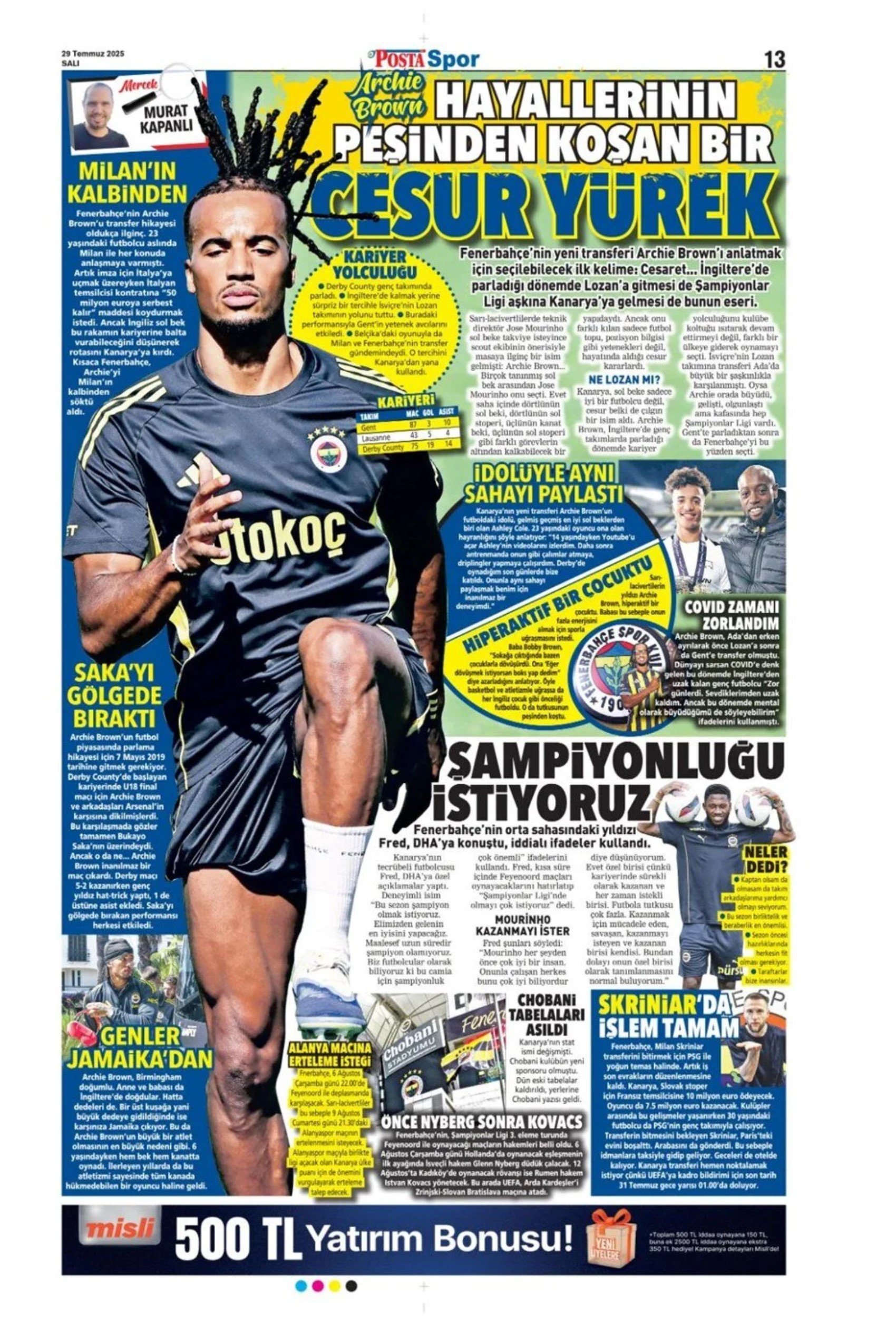 Sporda günün manşetleri... Galatasaray Donnarumma transferinde atağa kalktı: Fenerbahçe'de Douglas Luis mesaisi