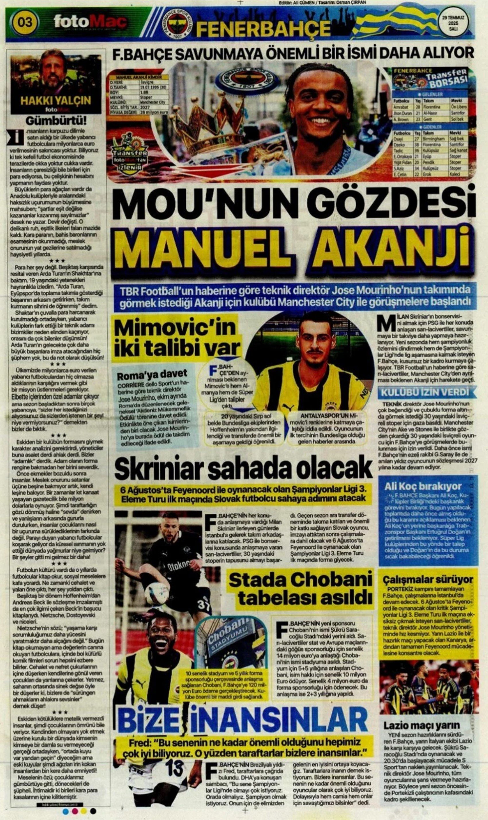 Sporda günün manşetleri... Galatasaray Donnarumma transferinde atağa kalktı: Fenerbahçe'de Douglas Luis mesaisi