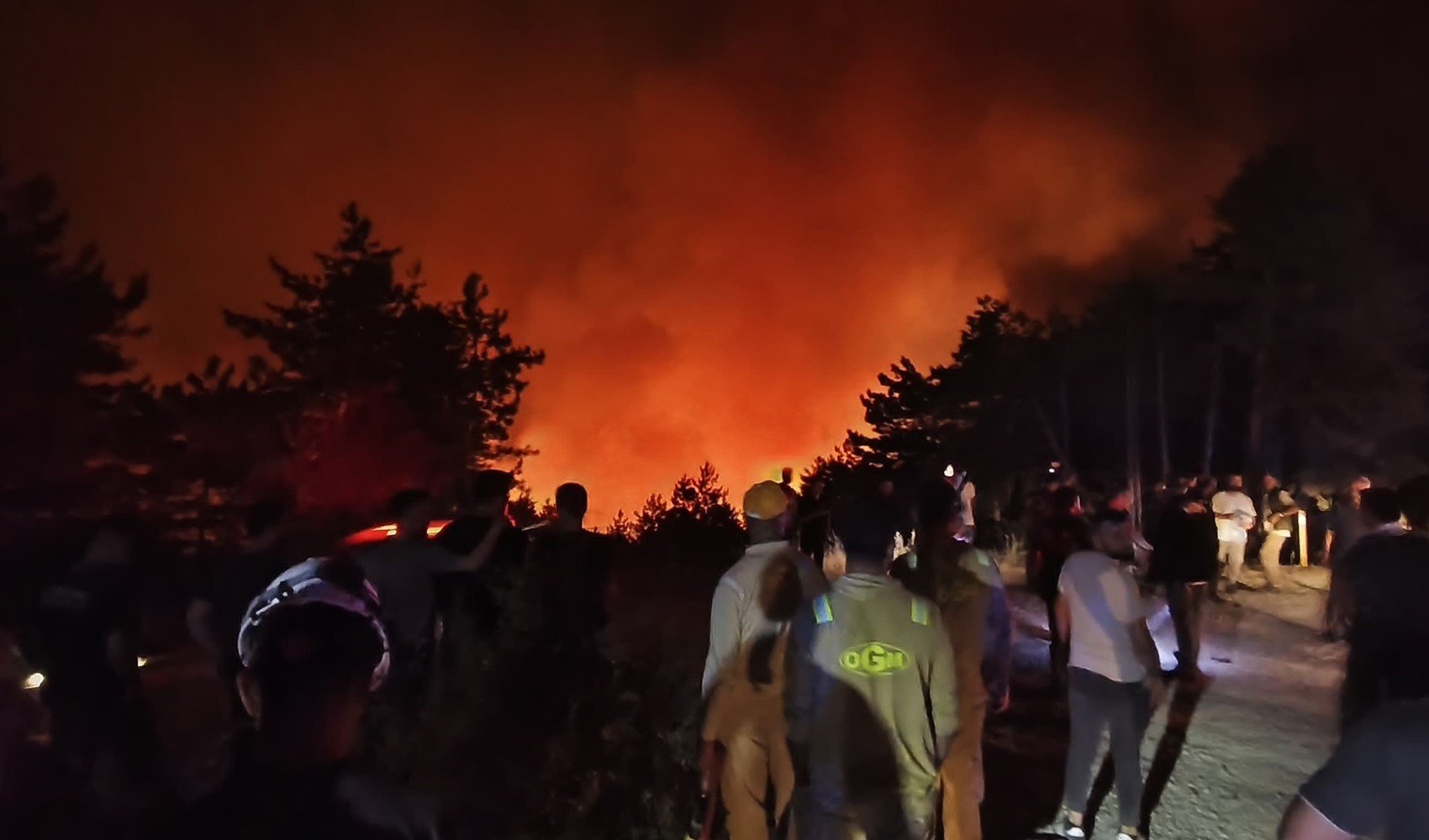 Karabük'te orman yangınına 6 saattir 116 araçla müdahale ediliyor