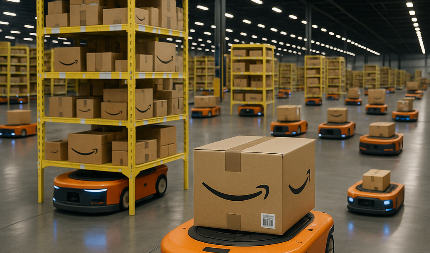 Amazon’da insan personel yerine robot sayısı zirve yaptı
