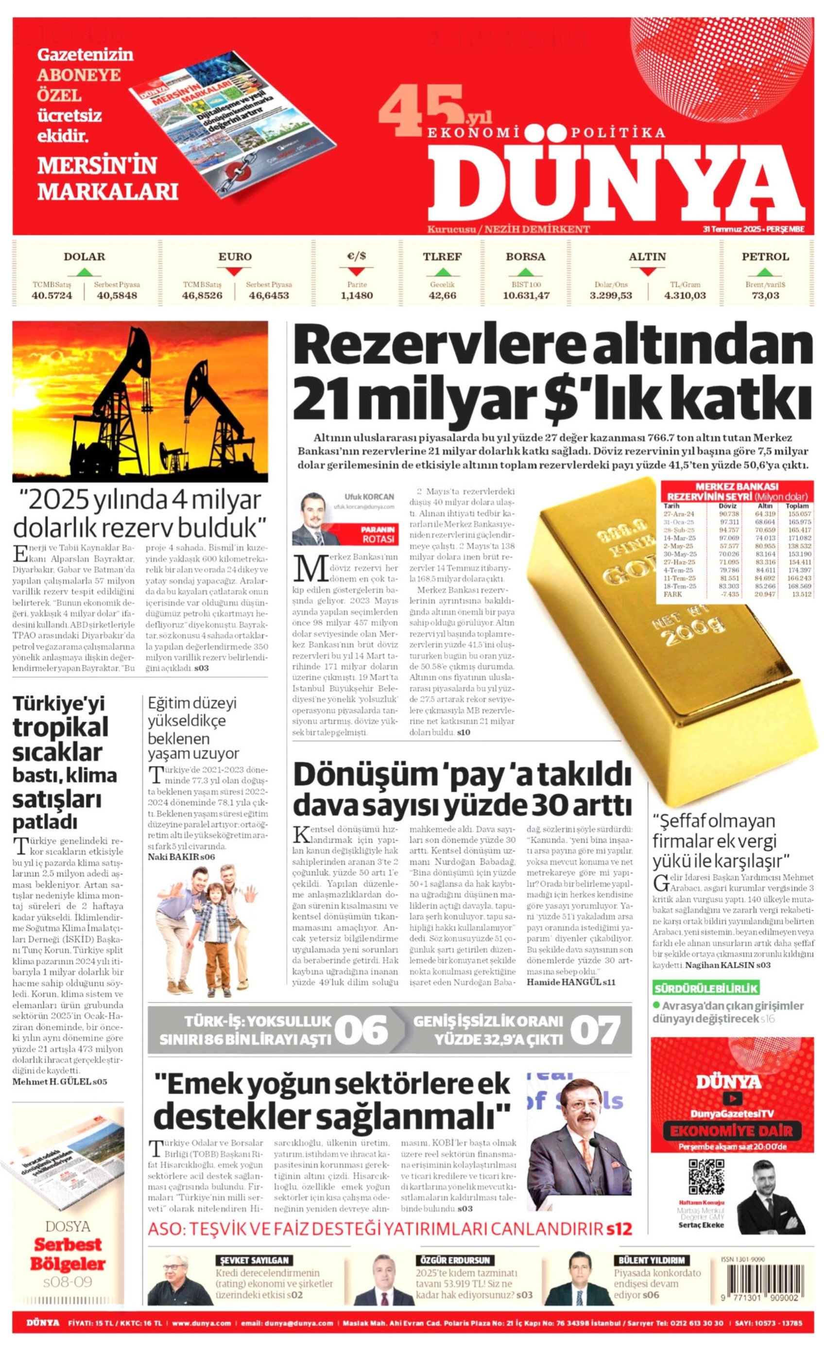 31 Temmuz 2025 gazete manşetleri: Gazeteler, Özgür Özel’in komisyon kararını nasıl gördü?