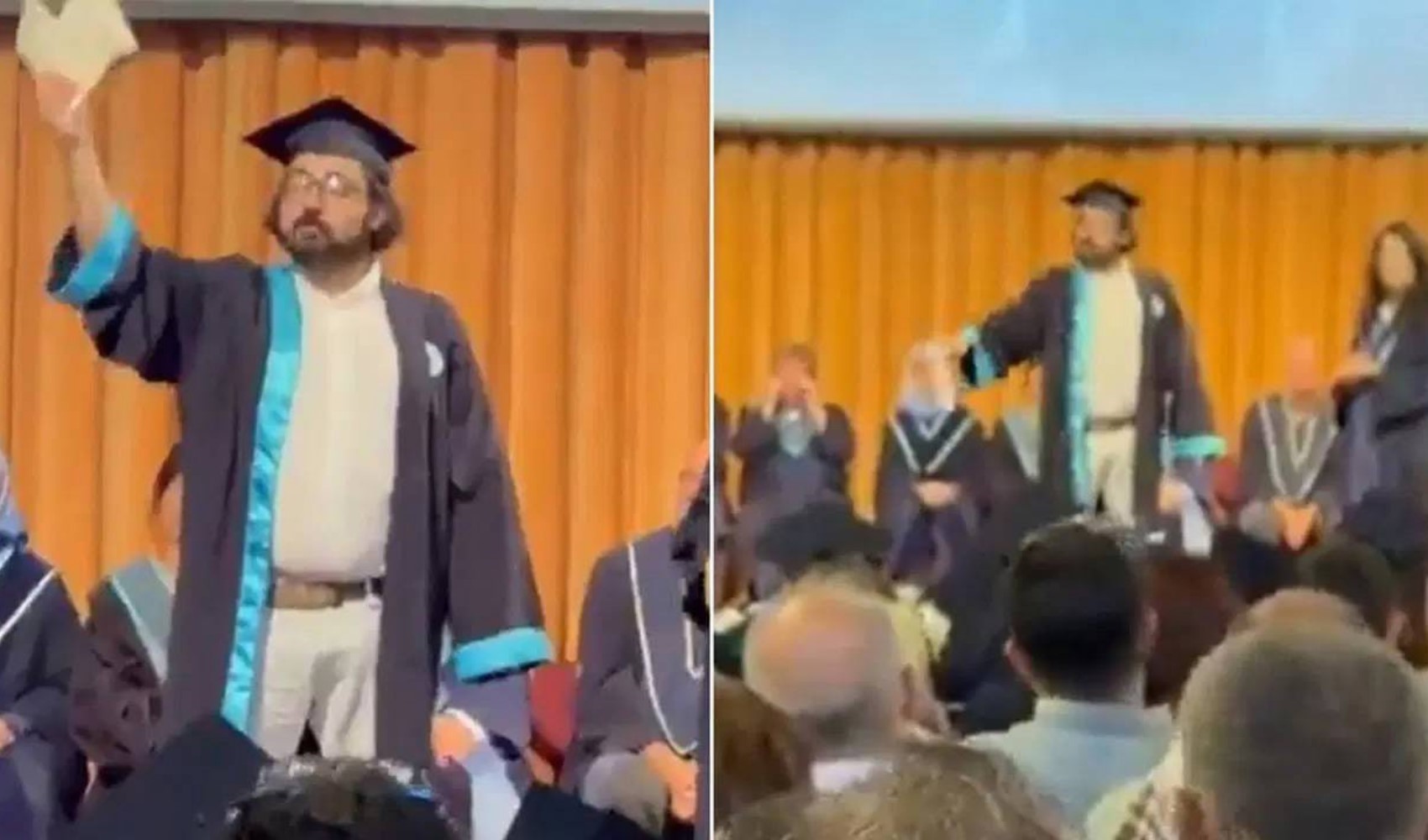Boğaziçi mezuniyetinde diplomasını yırtan öğrenci gözaltına alındı