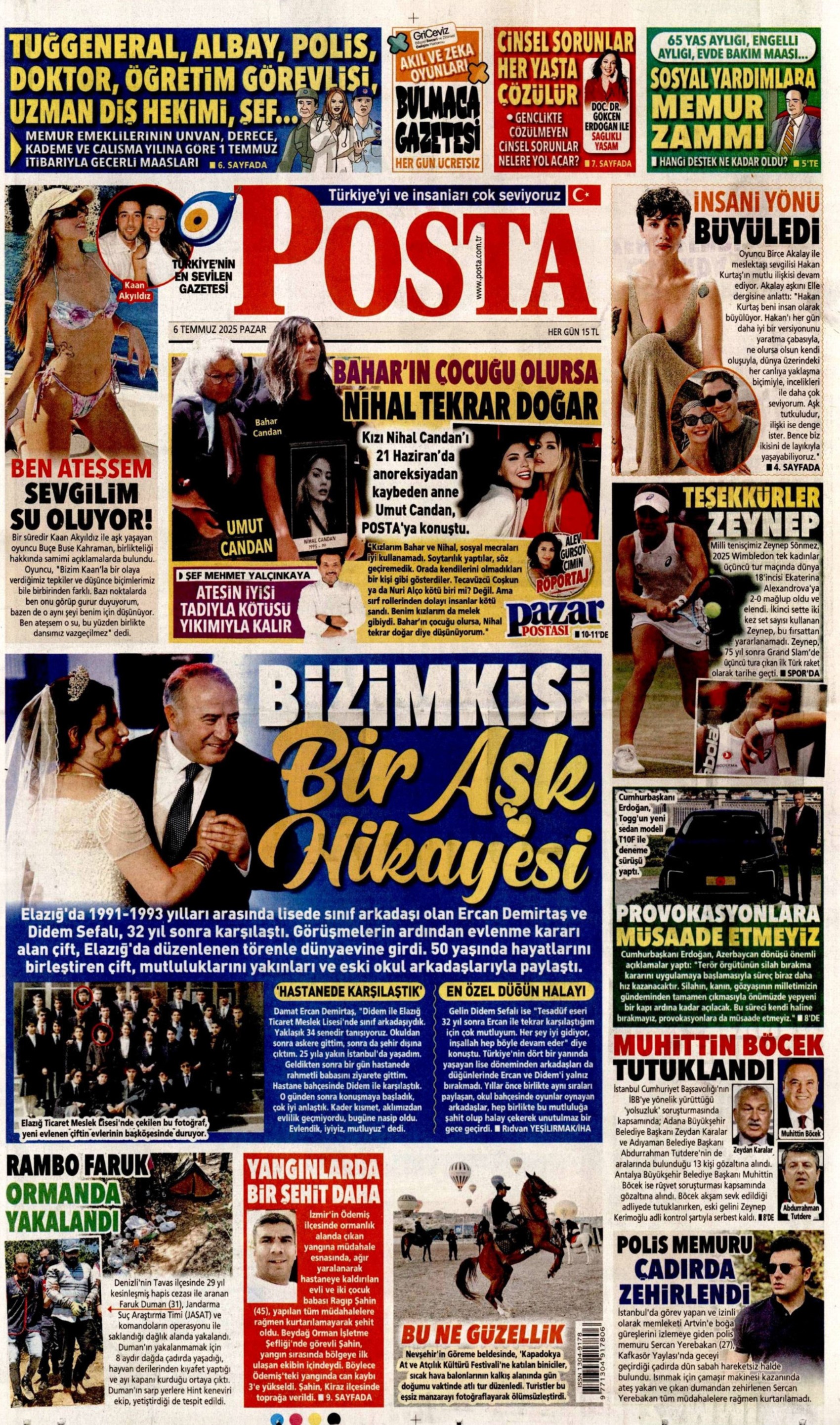 6 Temmuz 2025 gazete manşetleri: Gazeteler, CHP'li belediyelere şafak operasyonunu nasıl gördü?