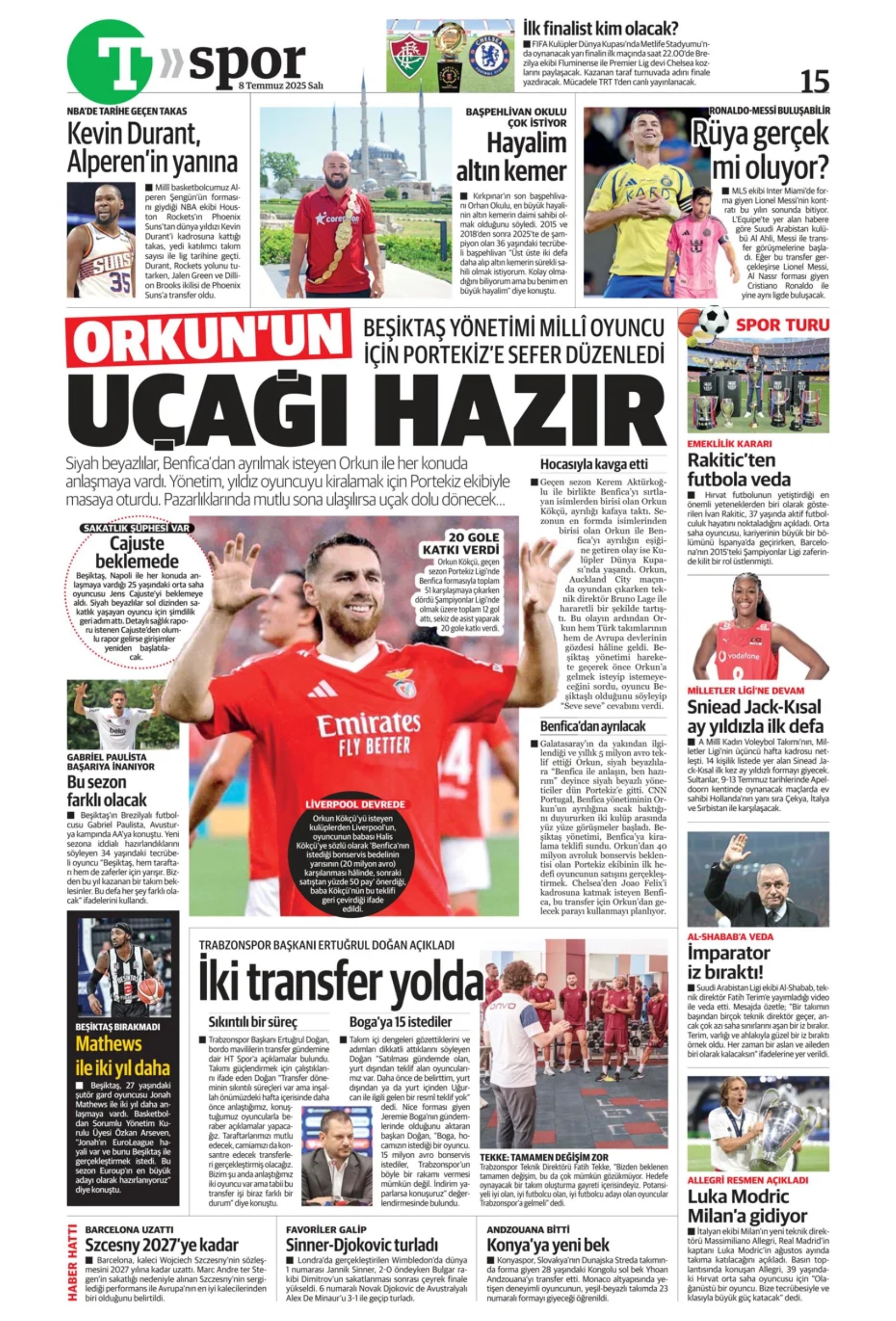 Sporda günün manşetleri... Osimhen koptu geliyor, Çalhanoğlu transferinde sıcak saatler: Beşiktaş'tan Lizbon çıkarması