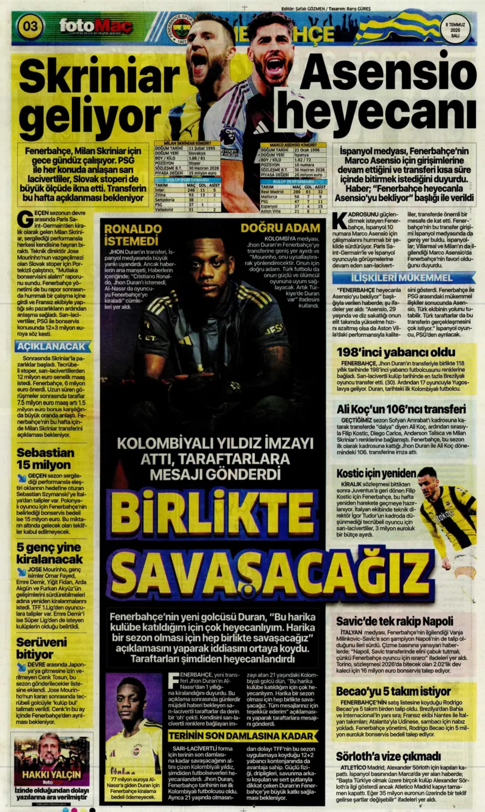 Sporda günün manşetleri... Osimhen koptu geliyor, Çalhanoğlu transferinde sıcak saatler: Beşiktaş'tan Lizbon çıkarması