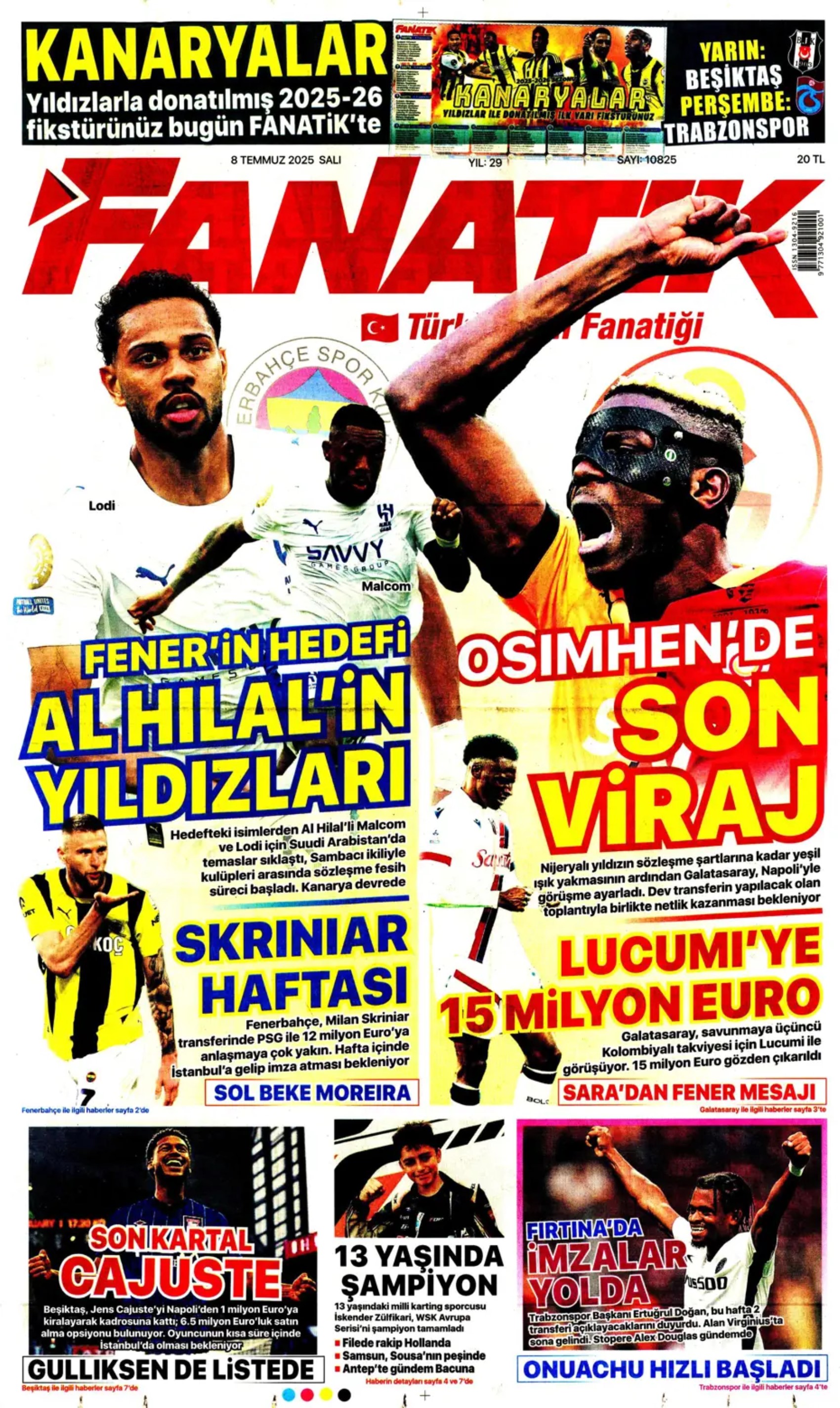 Sporda günün manşetleri... Osimhen koptu geliyor, Çalhanoğlu transferinde sıcak saatler: Beşiktaş'tan Lizbon çıkarması