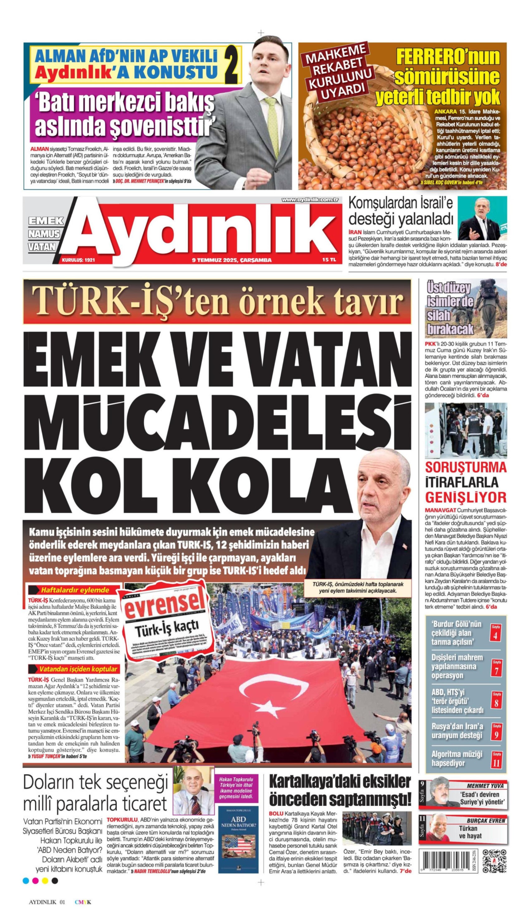 Canlı yayın talebine destek vermişti: Gazeteler Bahçeli ve Özel'in karşılıklı açıklamalarını nasıl gördü? (9 Temmuz 2025 gazete manşetleri)