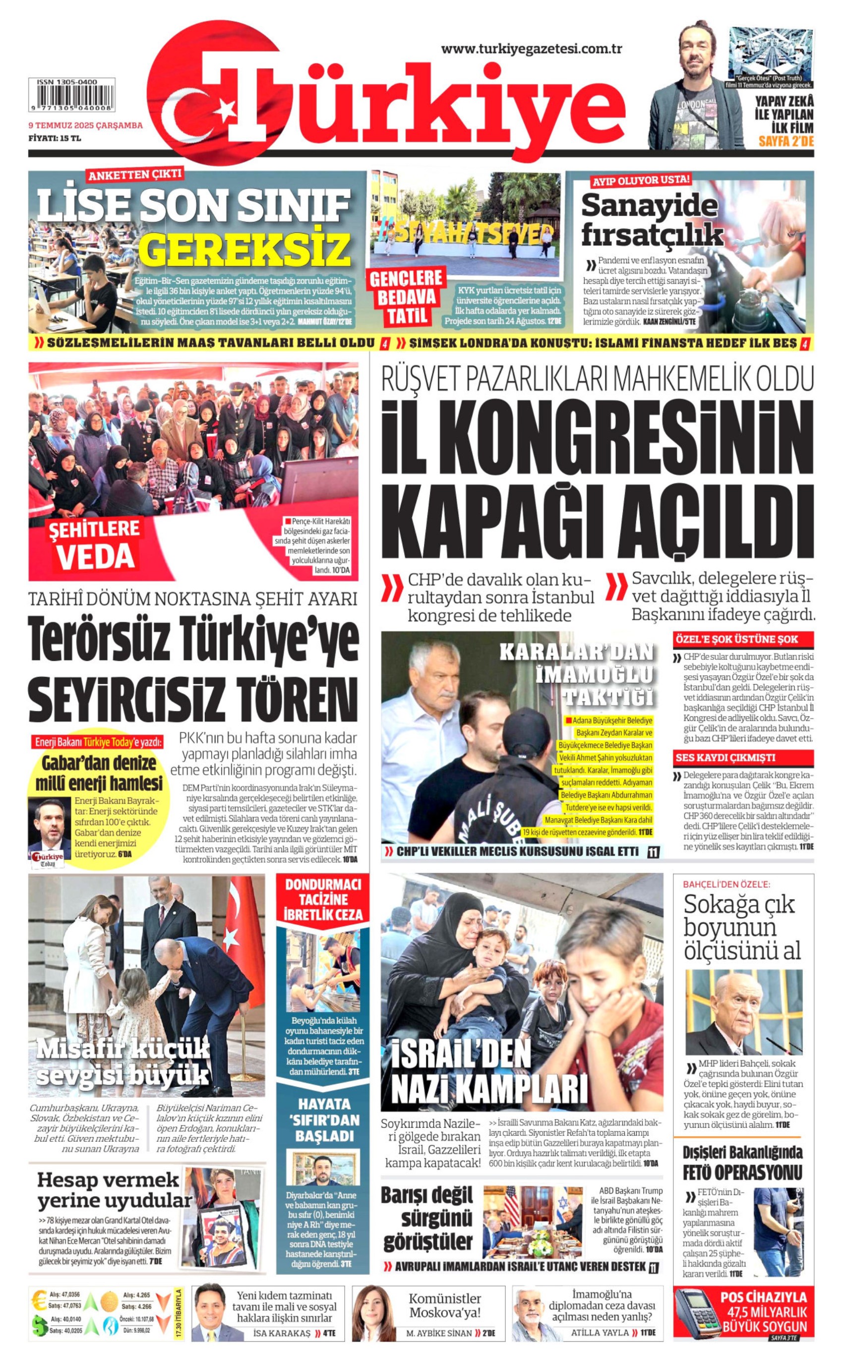 Canlı yayın talebine destek vermişti: Gazeteler Bahçeli ve Özel'in karşılıklı açıklamalarını nasıl gördü? (9 Temmuz 2025 gazete manşetleri)
