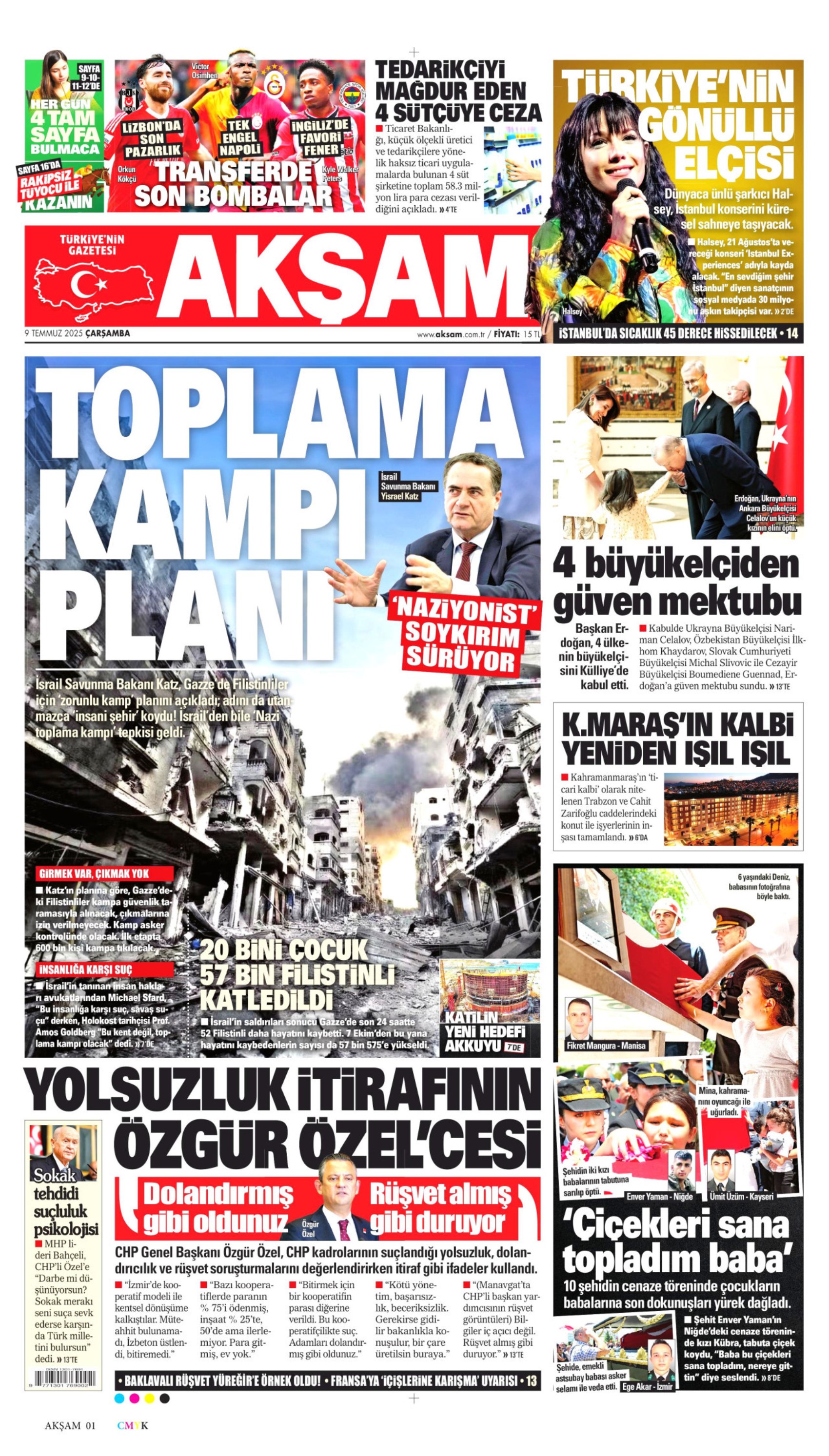 Canlı yayın talebine destek vermişti: Gazeteler Bahçeli ve Özel'in karşılıklı açıklamalarını nasıl gördü? (9 Temmuz 2025 gazete manşetleri)