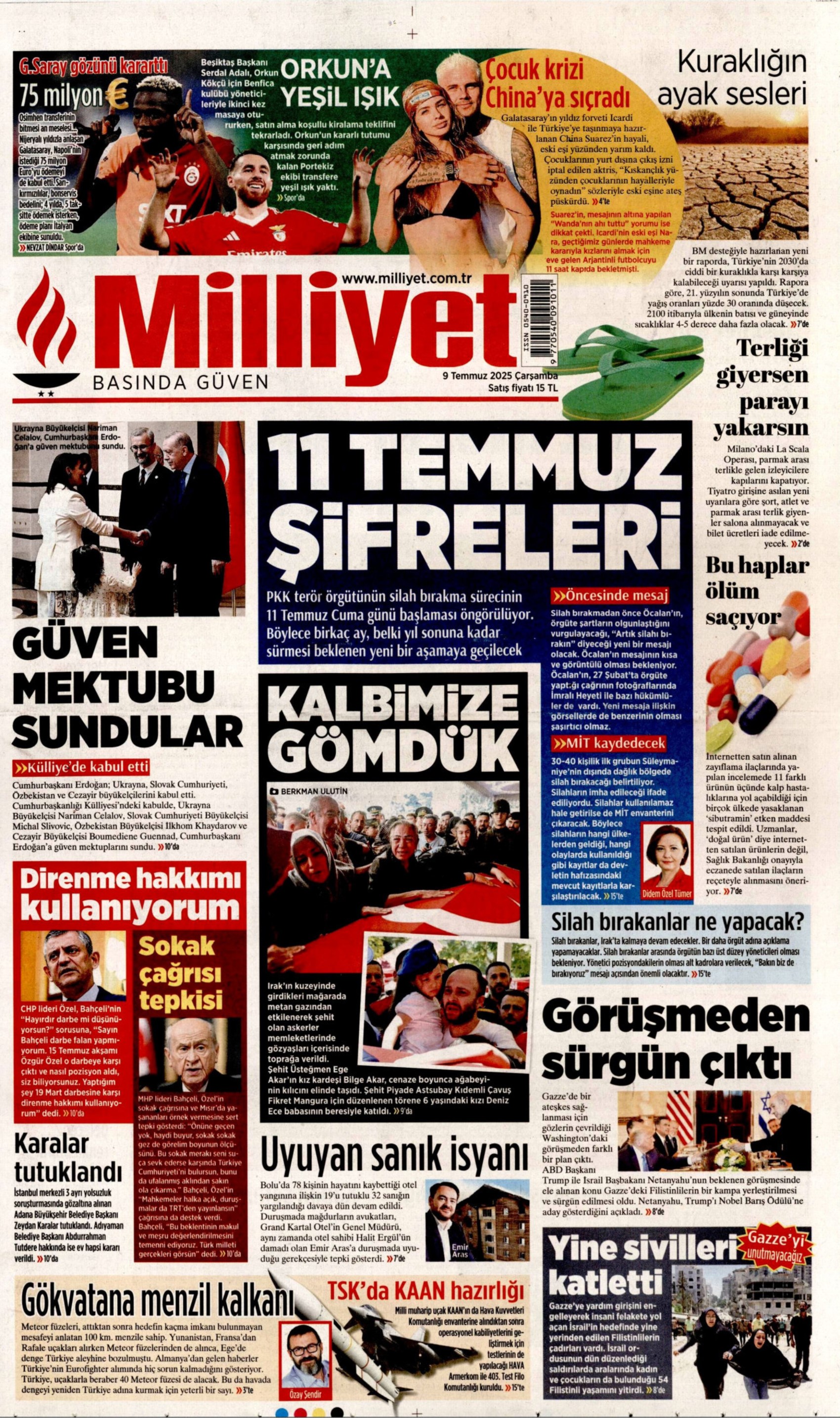 Canlı yayın talebine destek vermişti: Gazeteler Bahçeli ve Özel'in karşılıklı açıklamalarını nasıl gördü? (9 Temmuz 2025 gazete manşetleri)