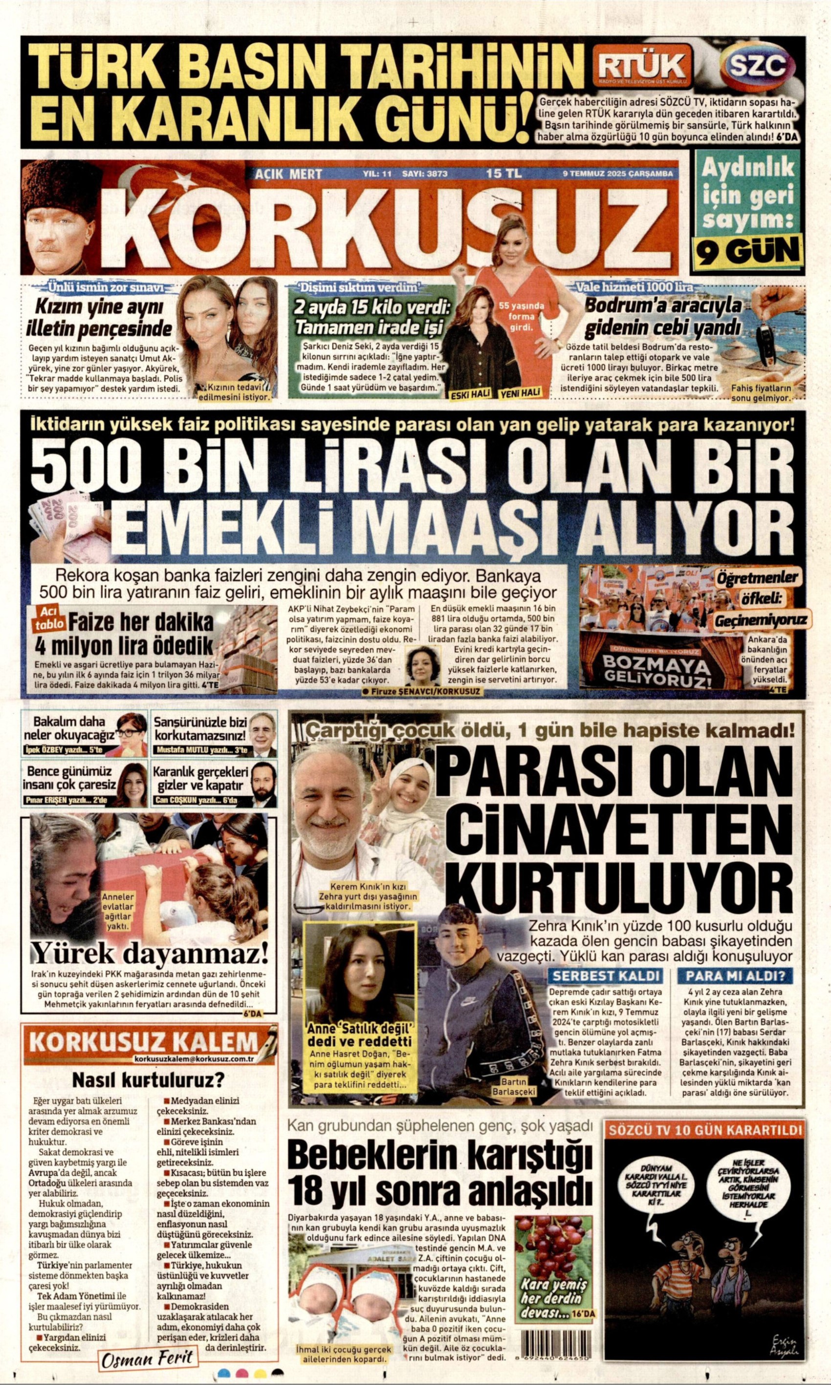 Canlı yayın talebine destek vermişti: Gazeteler Bahçeli ve Özel'in karşılıklı açıklamalarını nasıl gördü? (9 Temmuz 2025 gazete manşetleri)